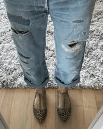 GIFs of Karen Riley-Grants outfits.
