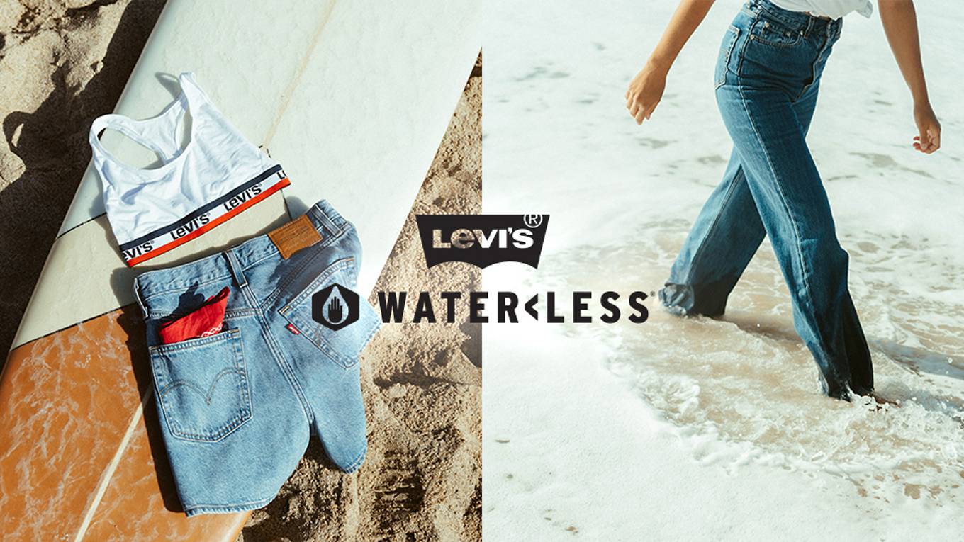 Jeans Levi's® Waterless vus en plan serré