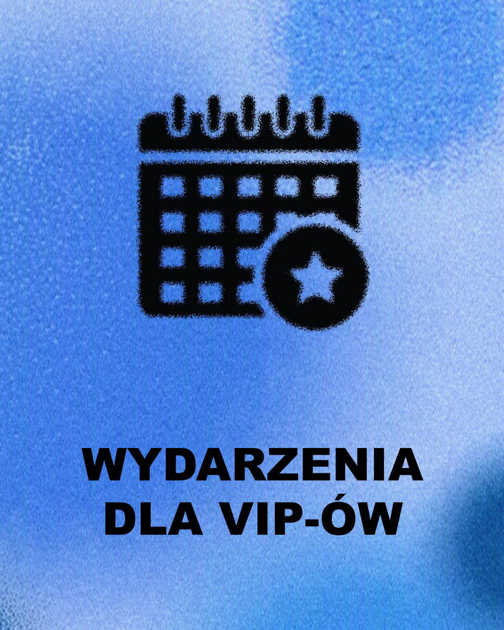 Icon of a calendar and the words "Curated VIP Events" overlayed on a blue background.