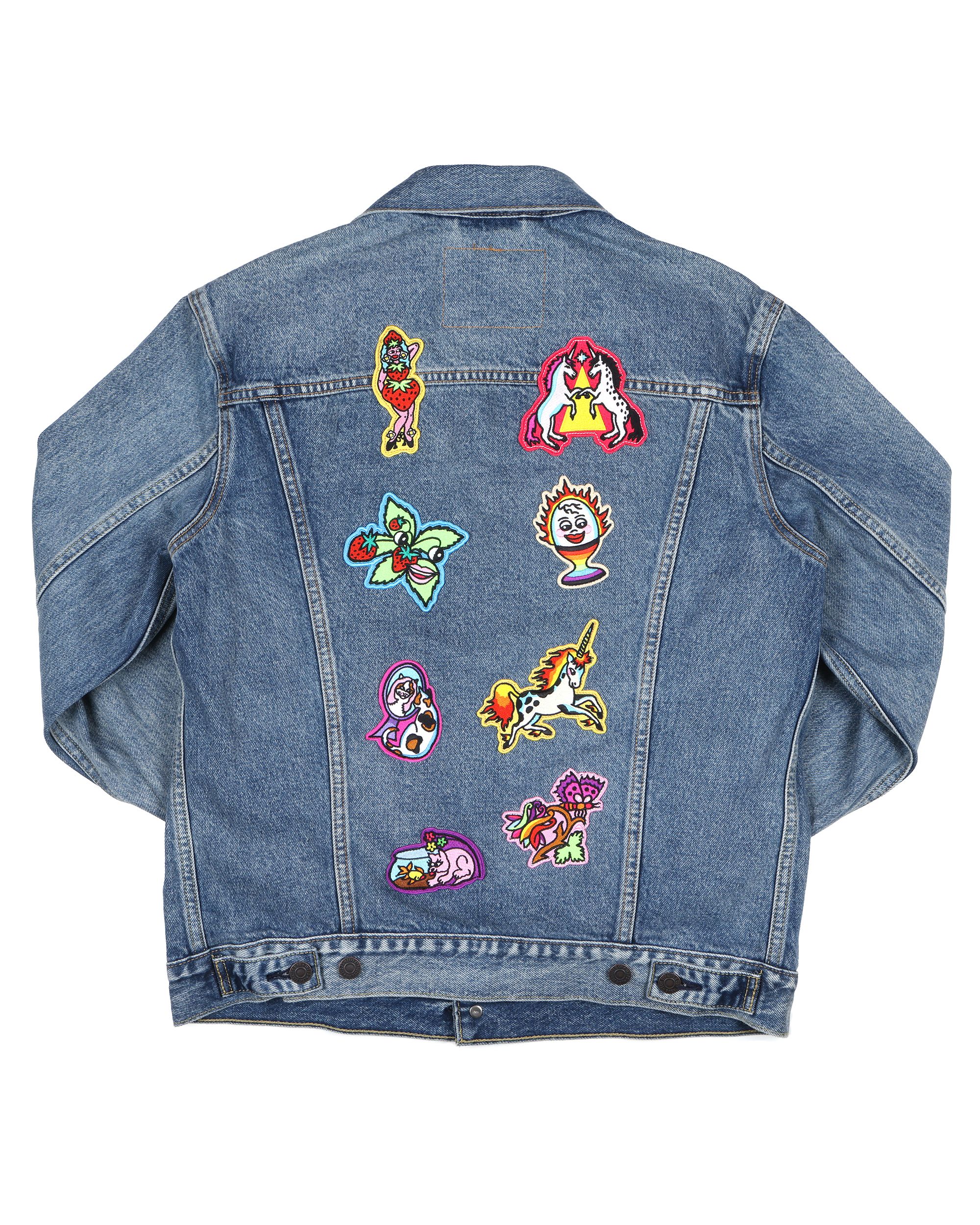 BIGE Levis patch work ART piece！ BIGE Levis patch work ART piece！ Large Levi's Framed Art Pictures