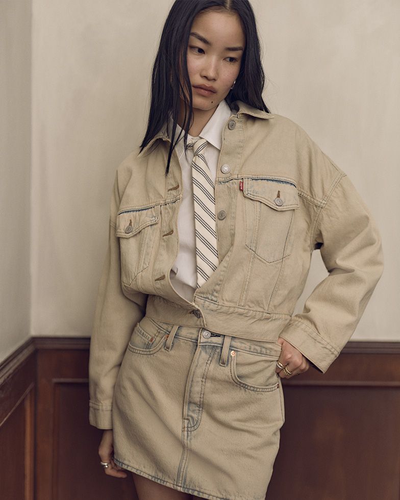 Loose Crop Trucker Jacket