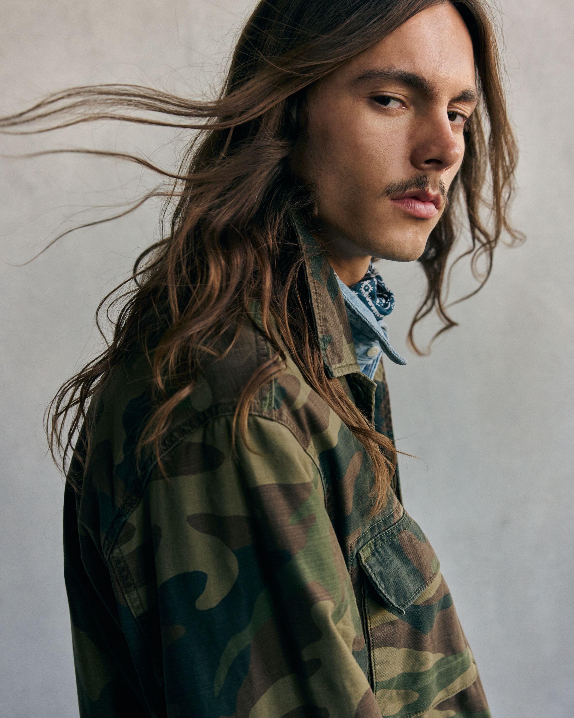 Model in men's new arrivals