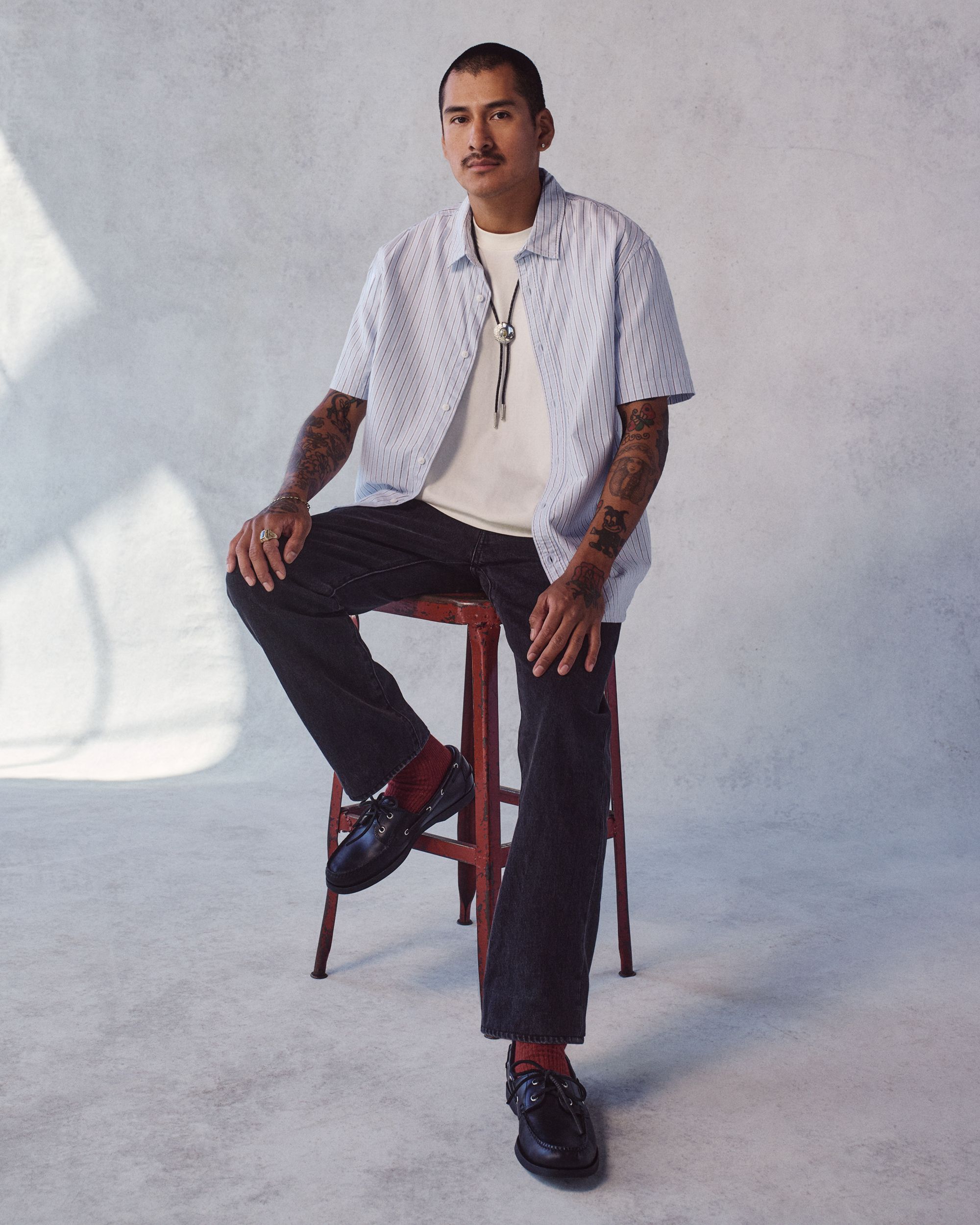 Model in spring look