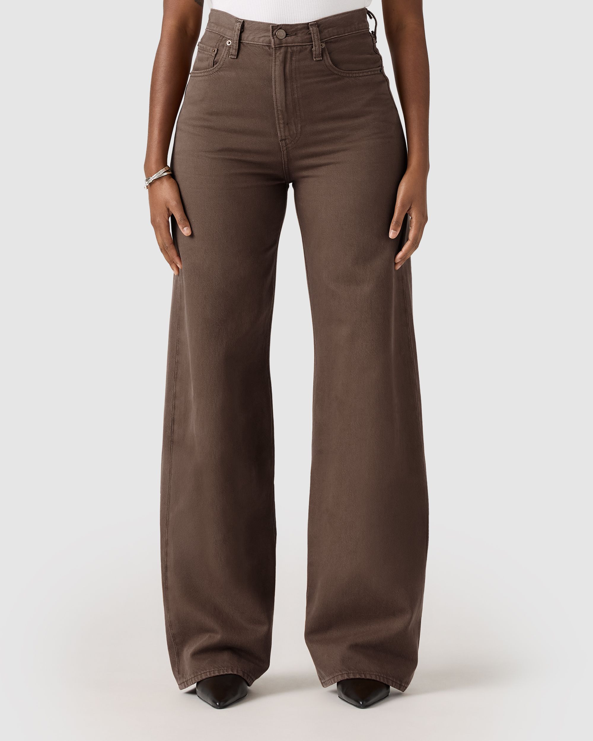 Ribcage Wide Leg Lightweight Trousers