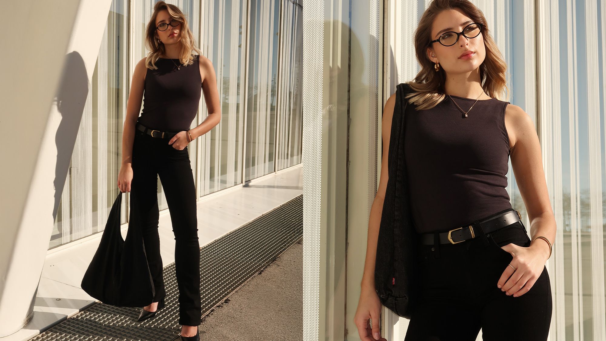 Boat Neck Top + 725 Boot Jeans