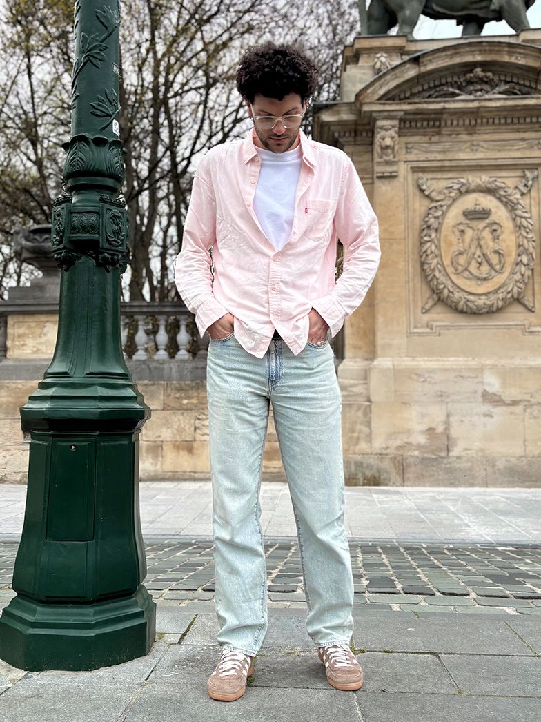 Pink Shirt + Blue Denim