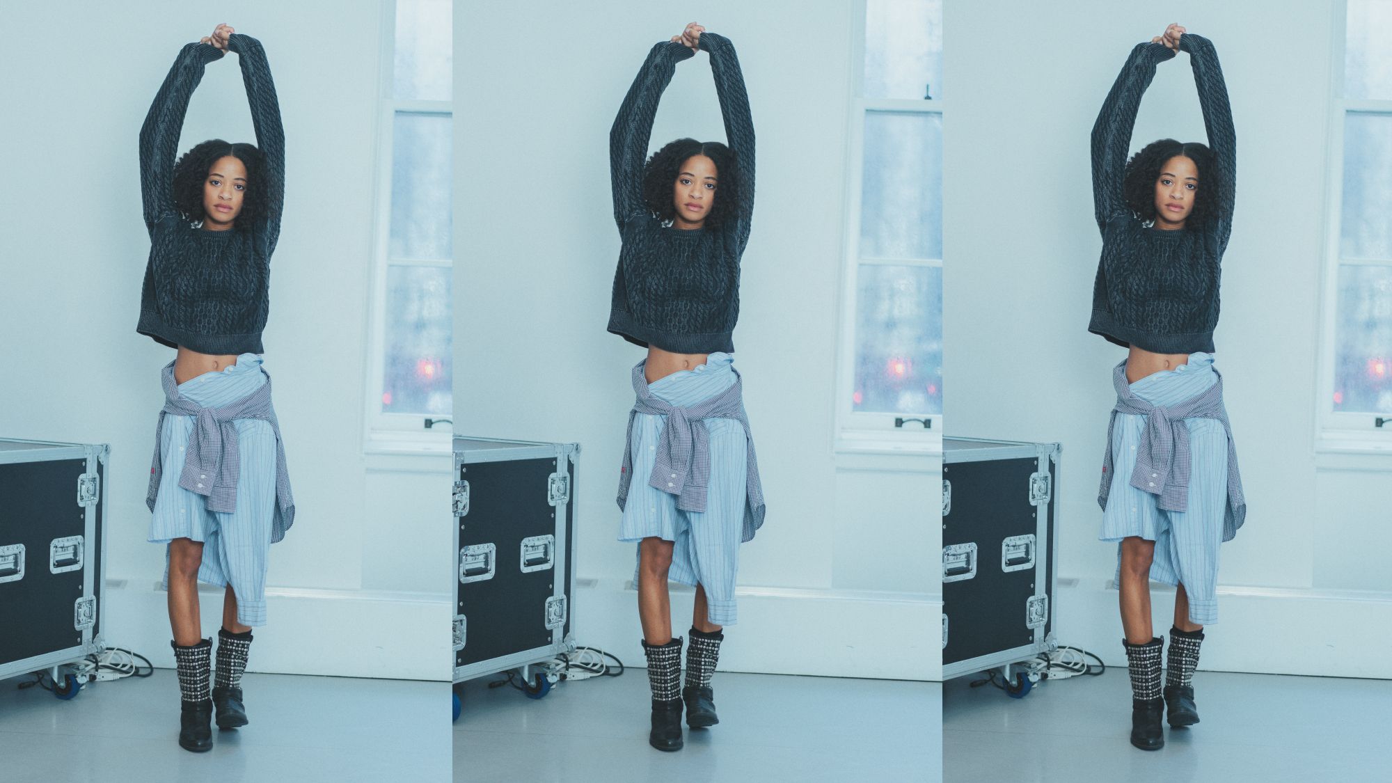 Kilo Kish in grunge styled outfit