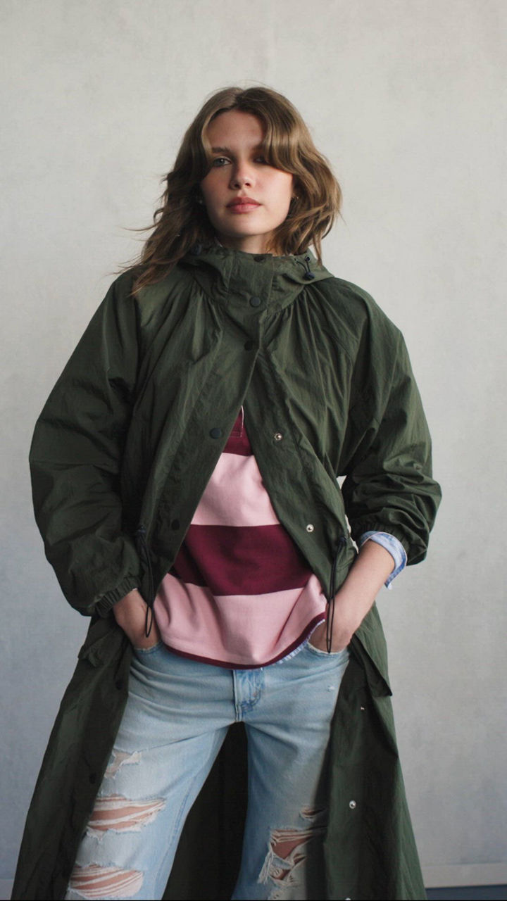 Video of models in new styles from the pre-spring lookbook