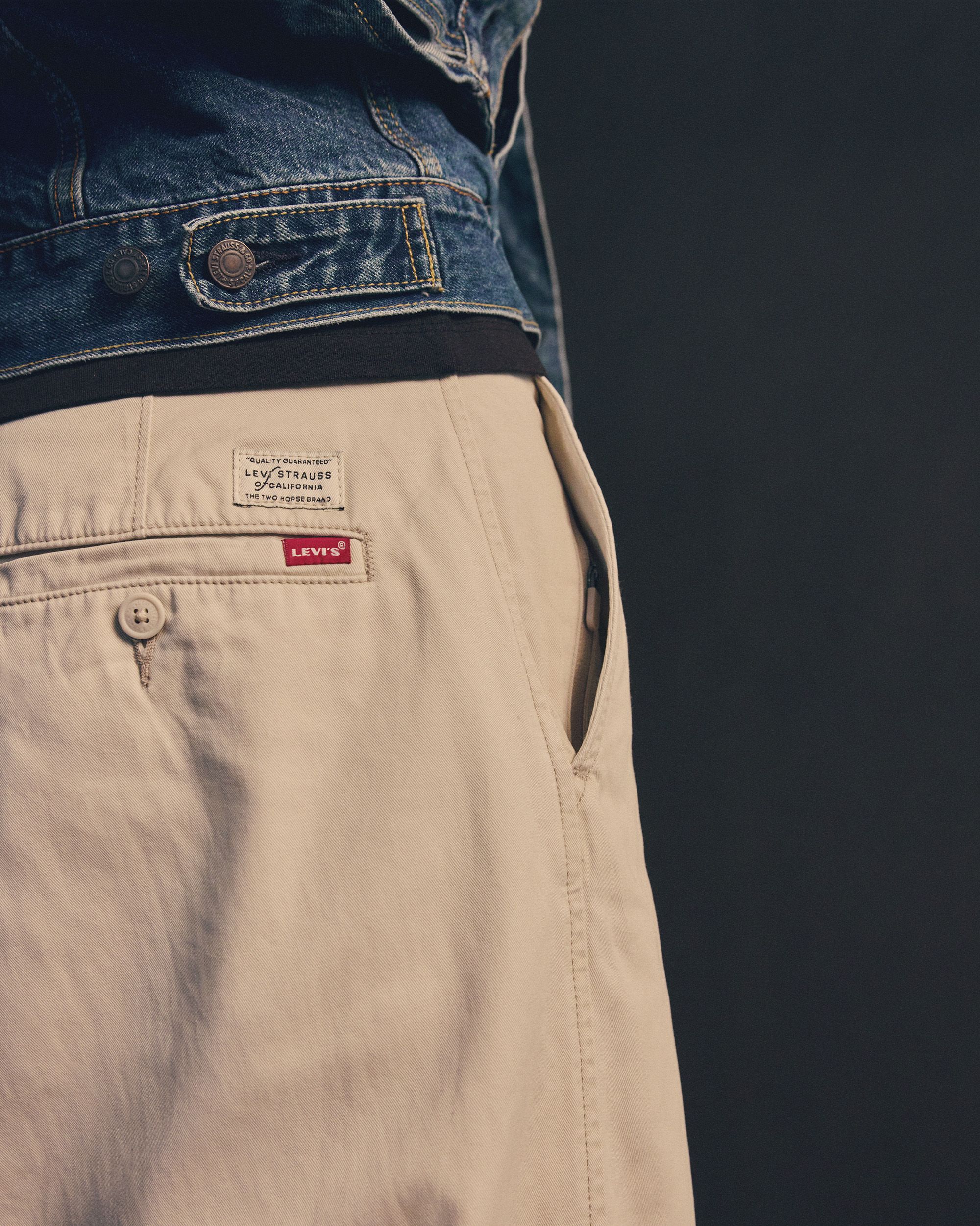 Video of model wearing XX Chino Baggy