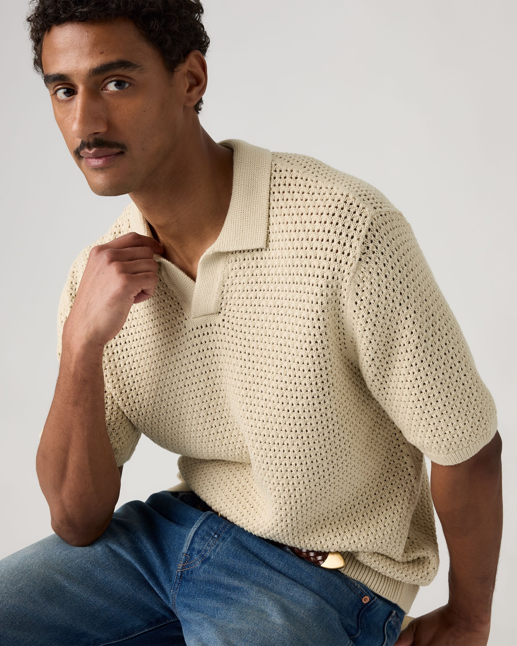 Dillon Open Collar Polo