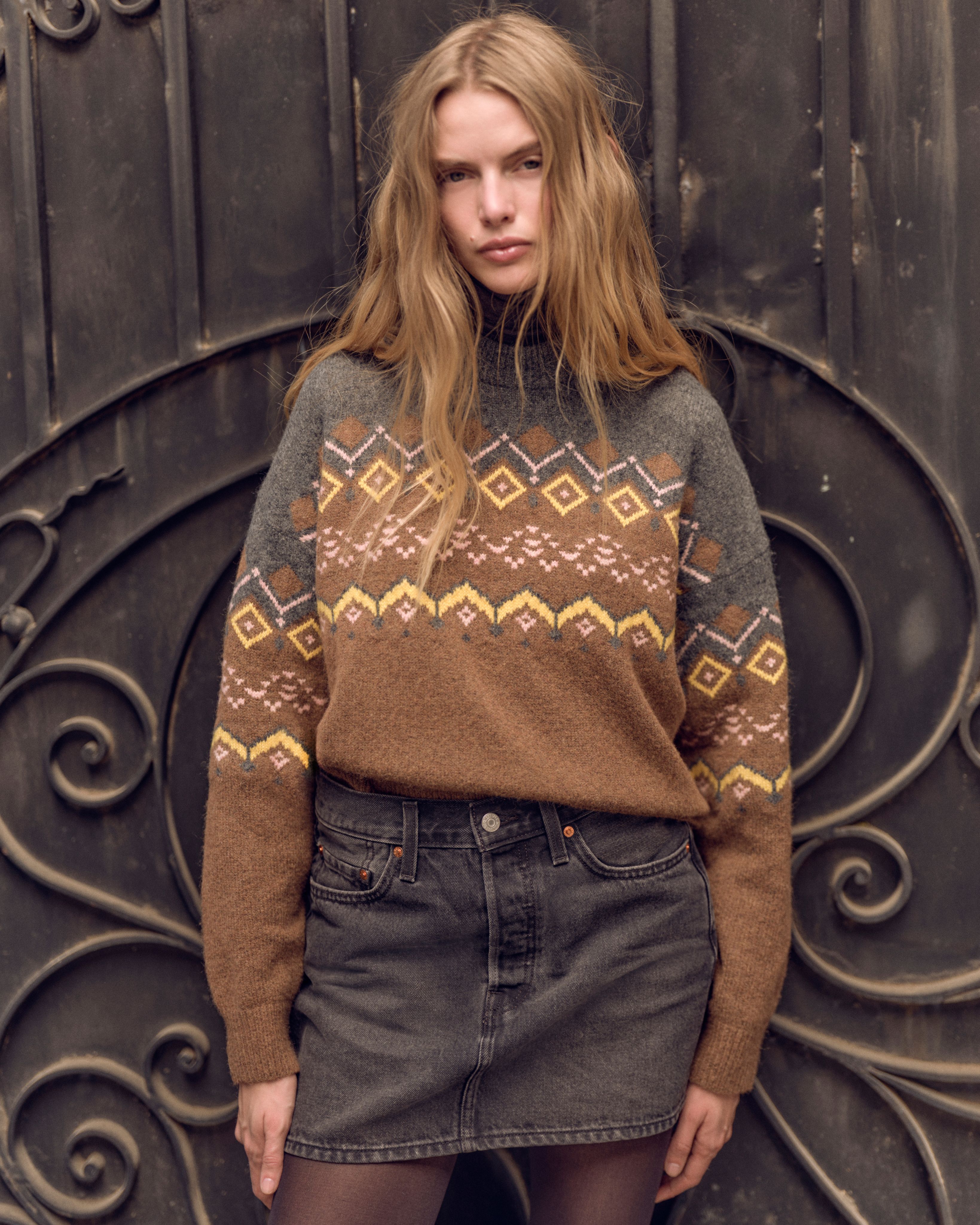 Charlotte Fairisle Crewneck Sweater