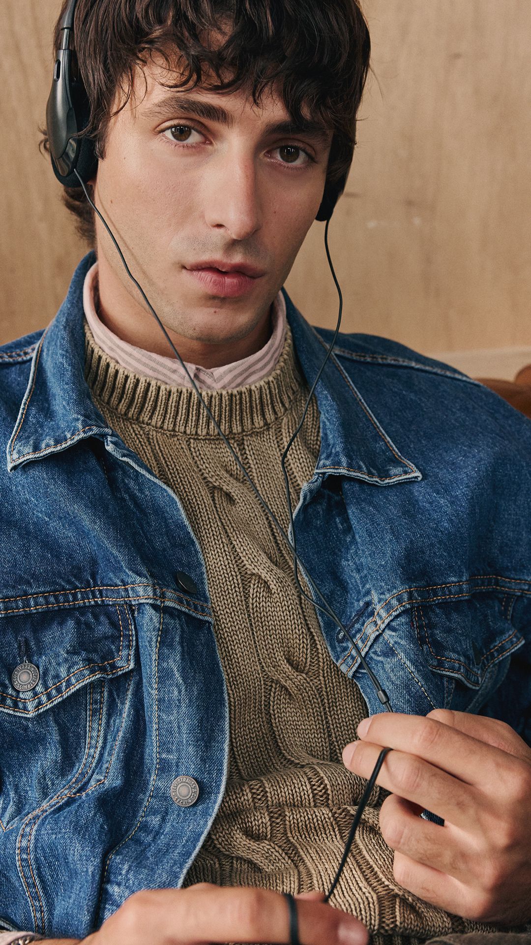 Models in men's Trucker Jacket