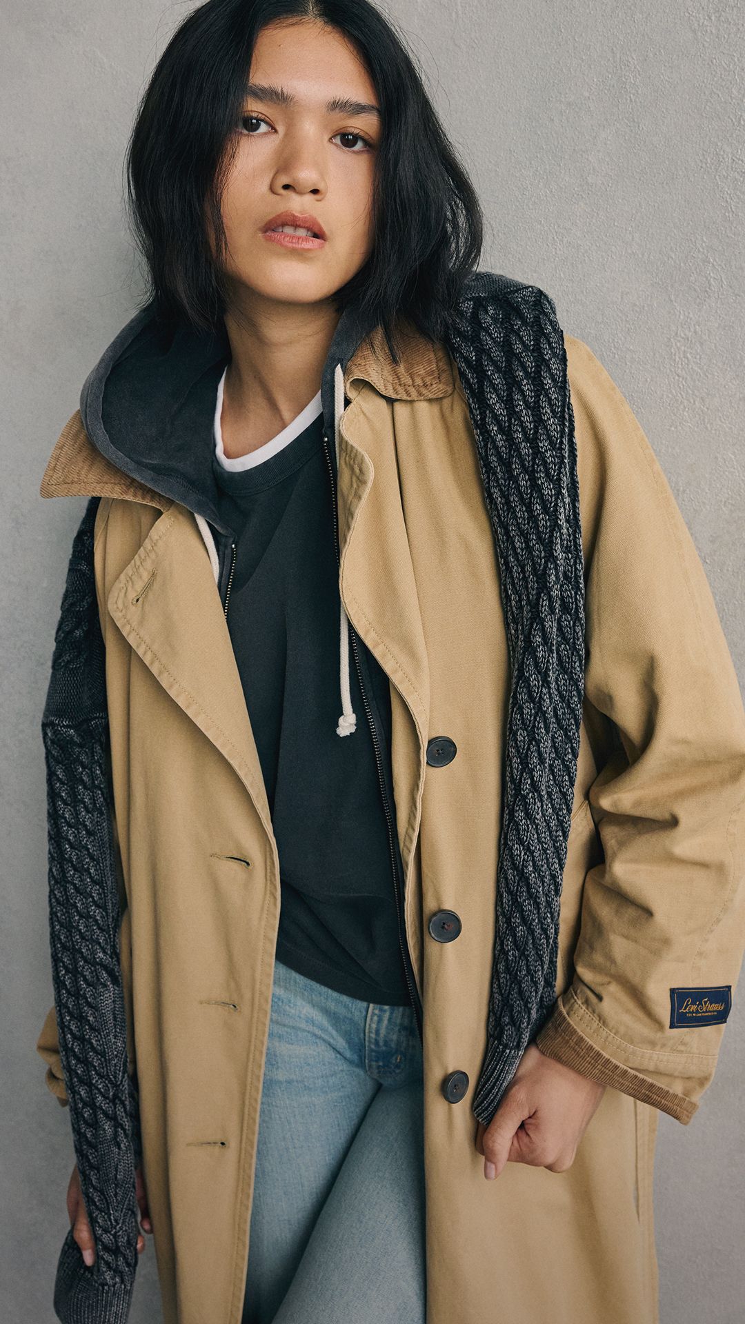 Models in new outerwear styles