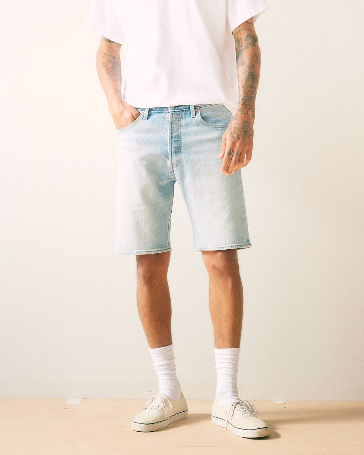 Men's Light Wash Denim Shorts | Levi's® US Men's Light Wash Denim Shorts | Levi's® US