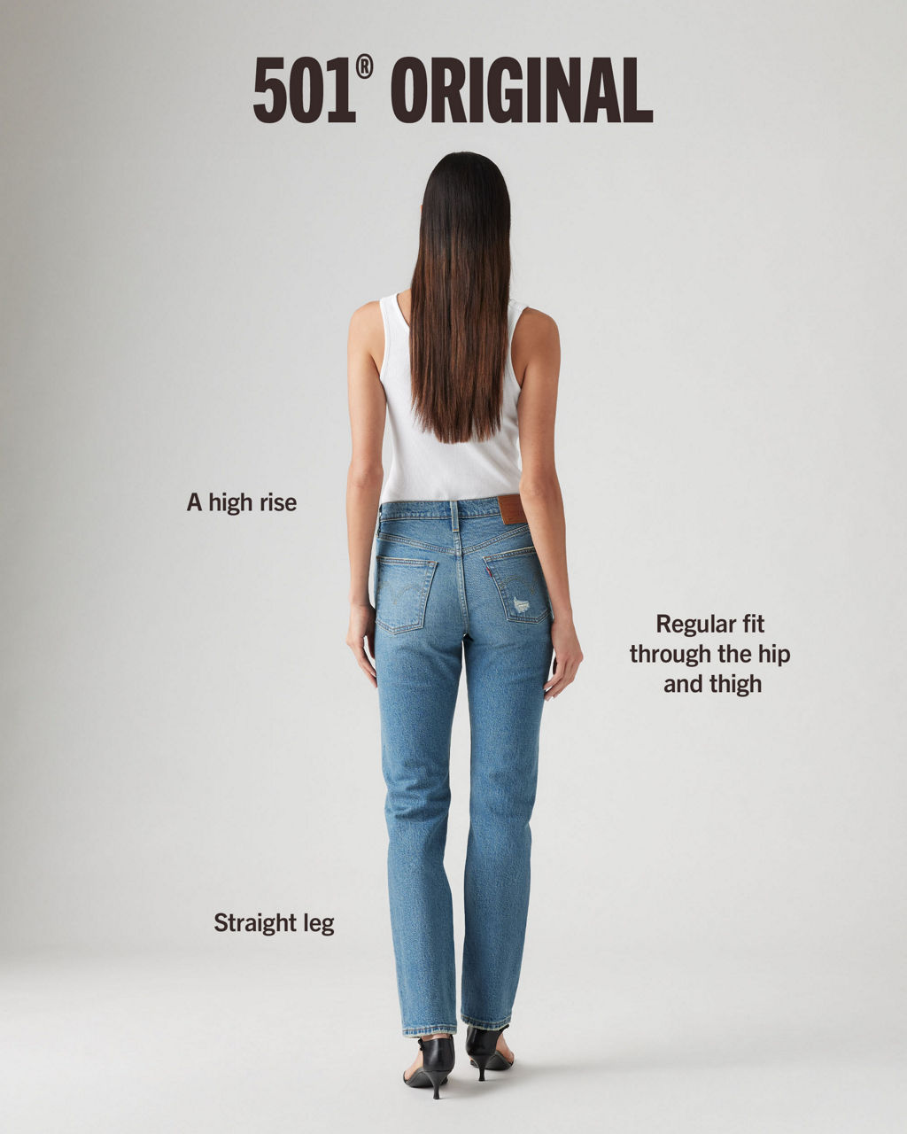 Model in 501® Original jeans