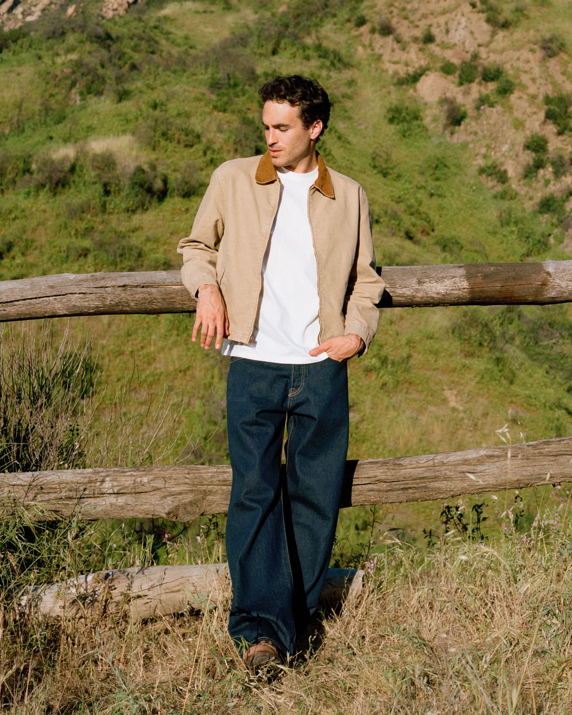 Model in 501® Loose Jeans