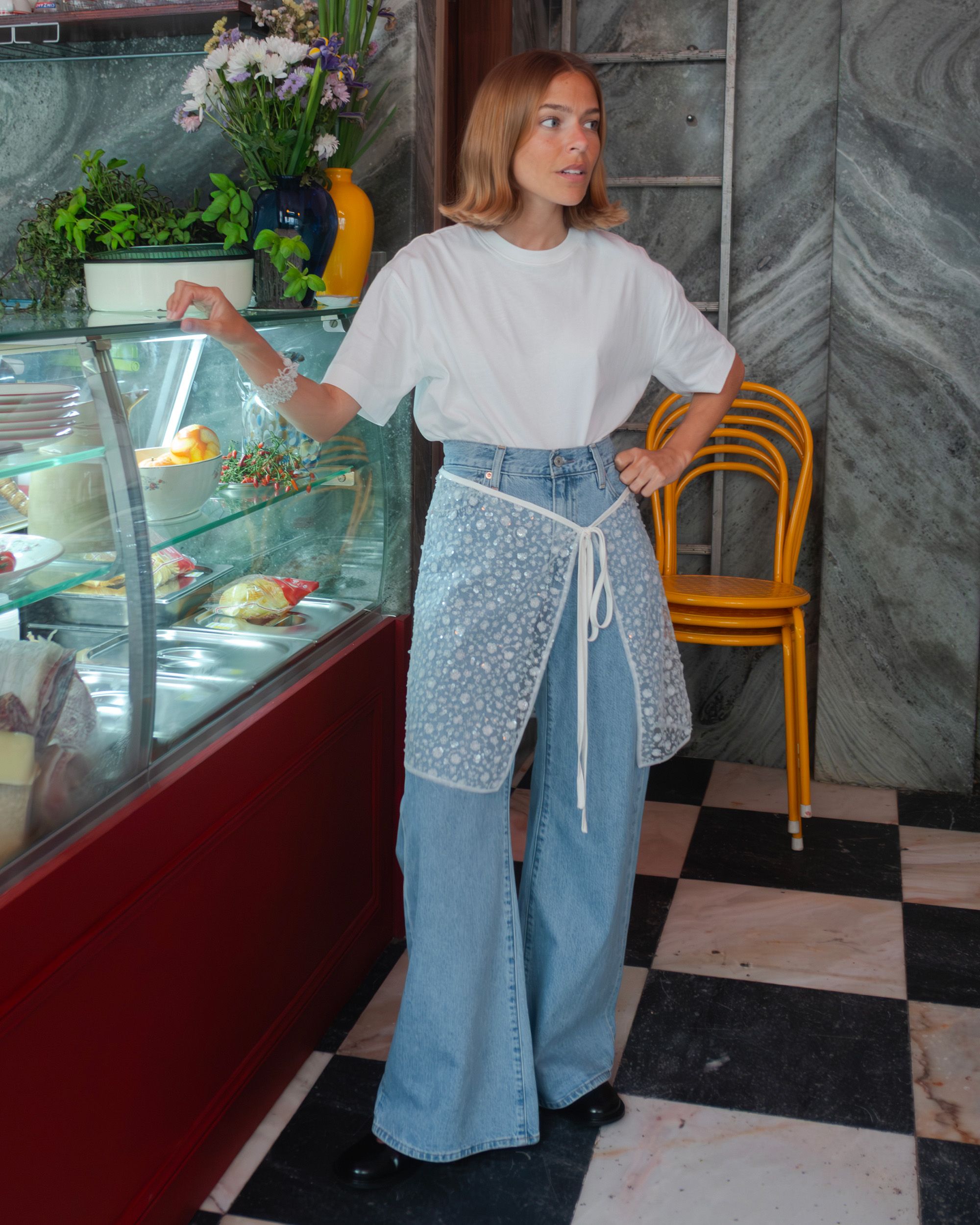 White Tee + Blue Jeans
