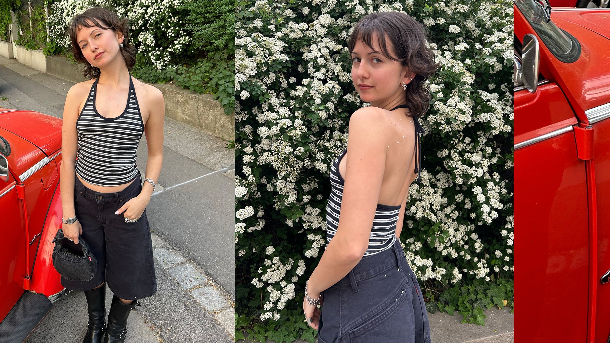Halter Neck Top + Jorts