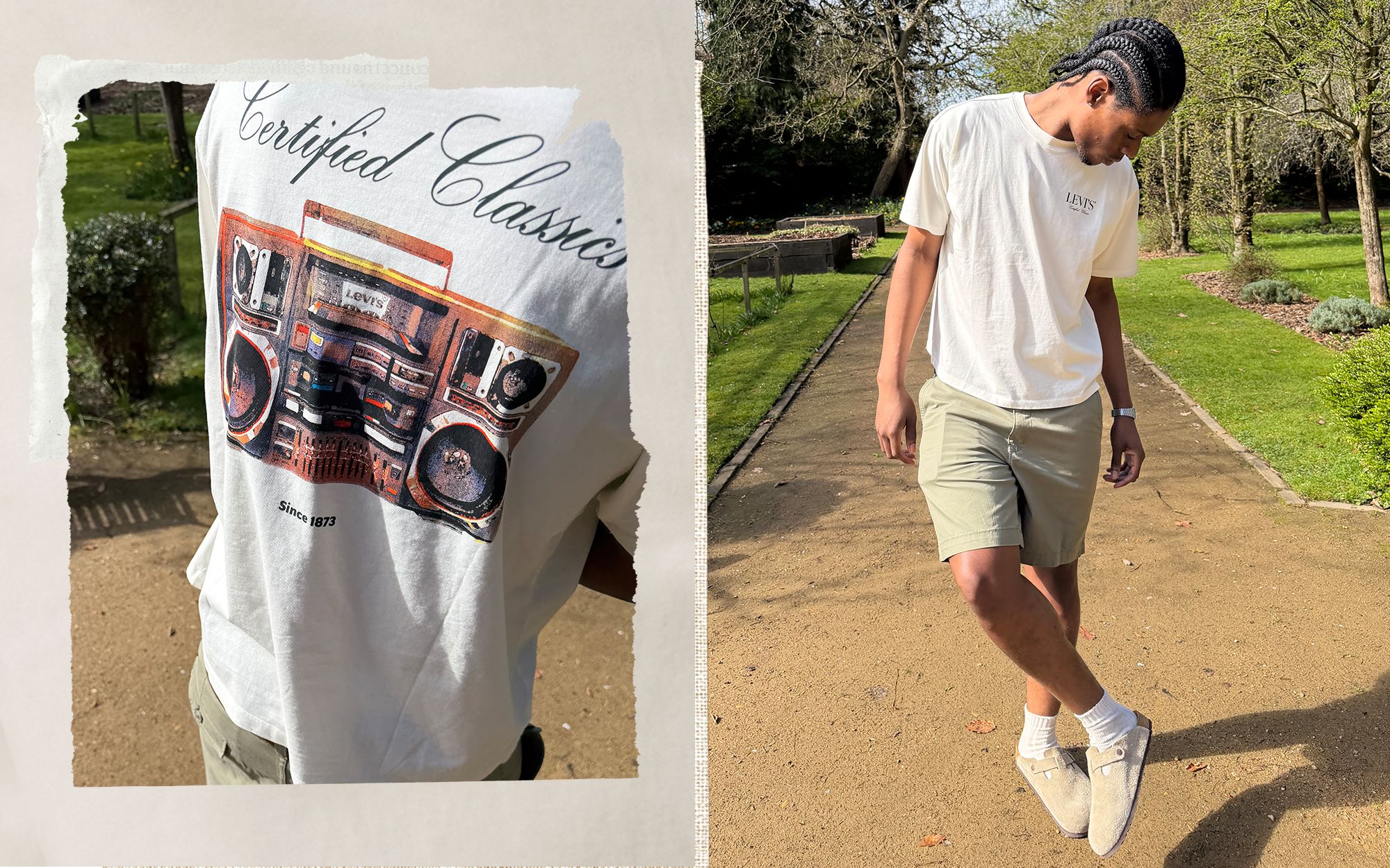 Graphic Boxy Tee + Chinos