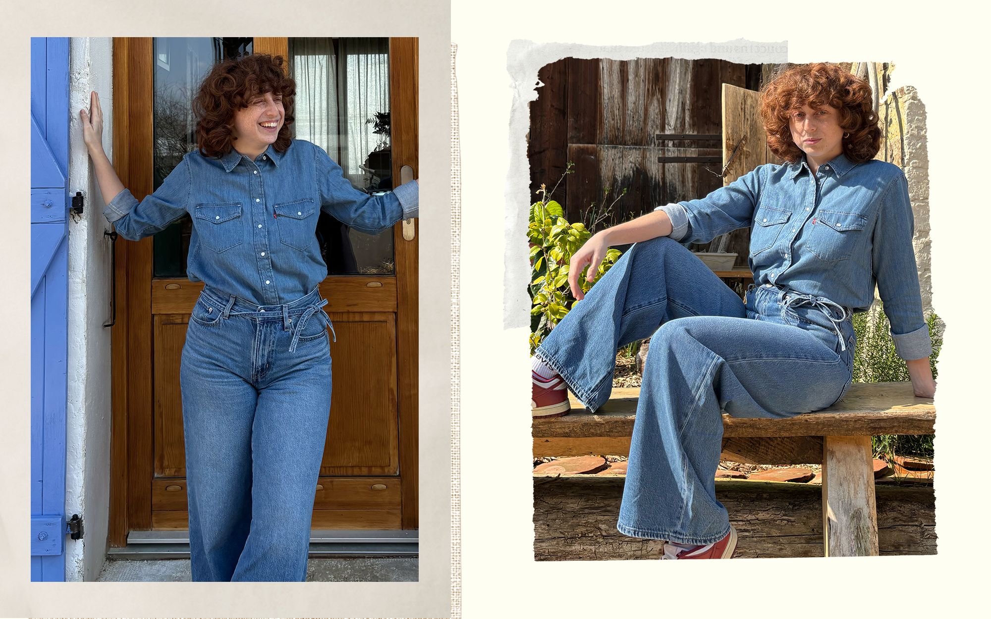 Western Shirt + XL Straight Jeans