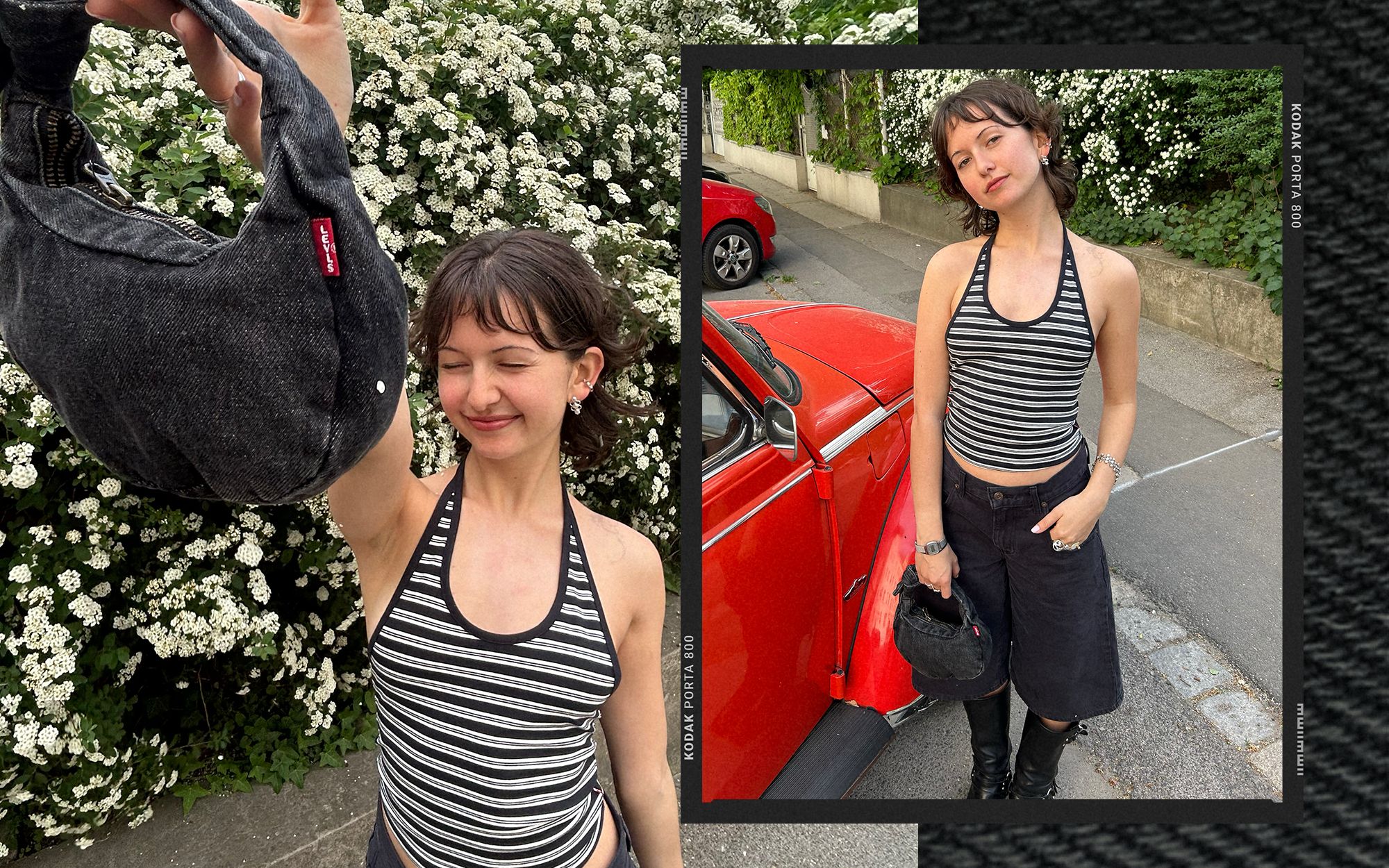 Halter Neck Top + Jorts