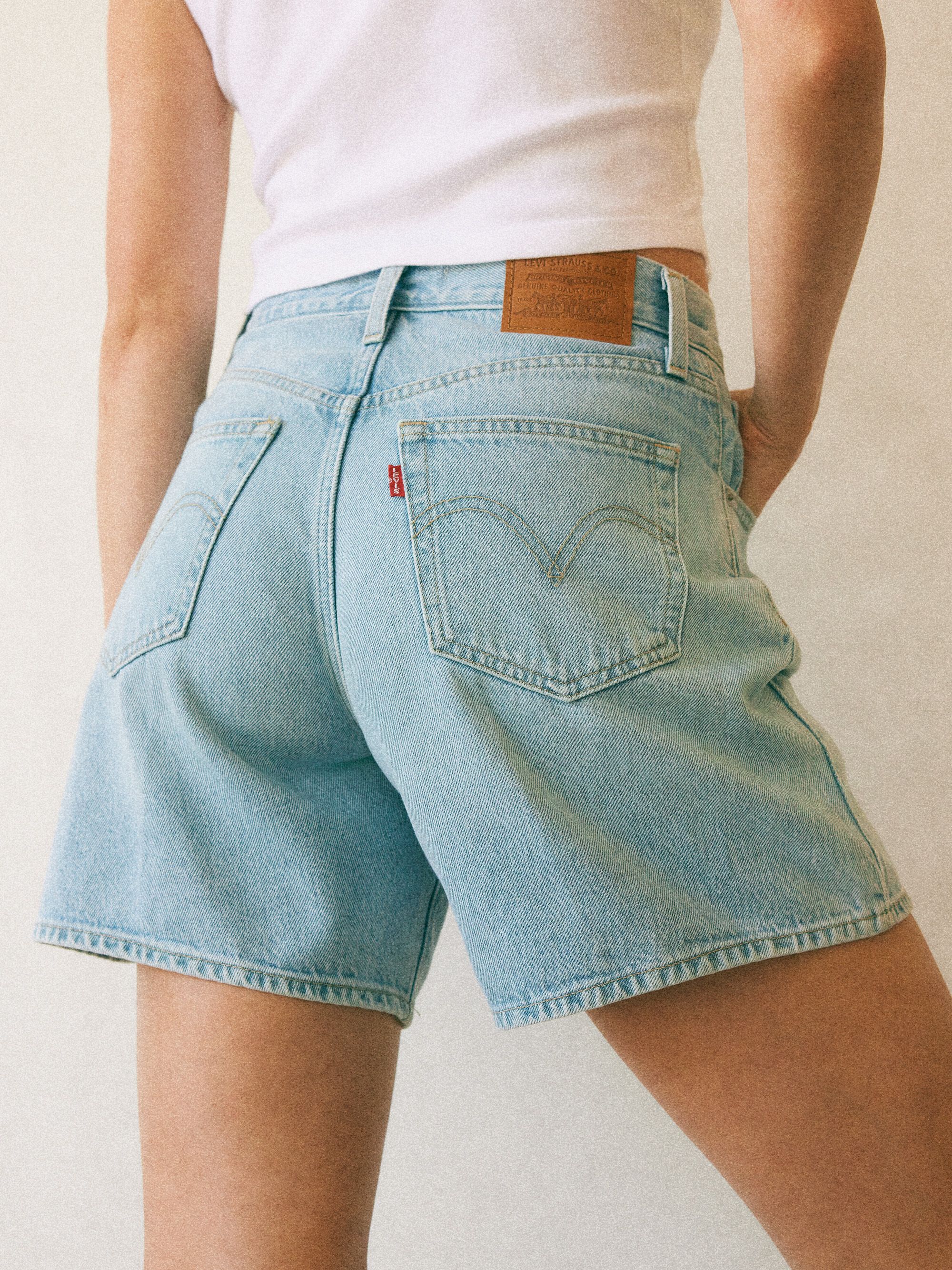 High-Rise Baggy Shorts