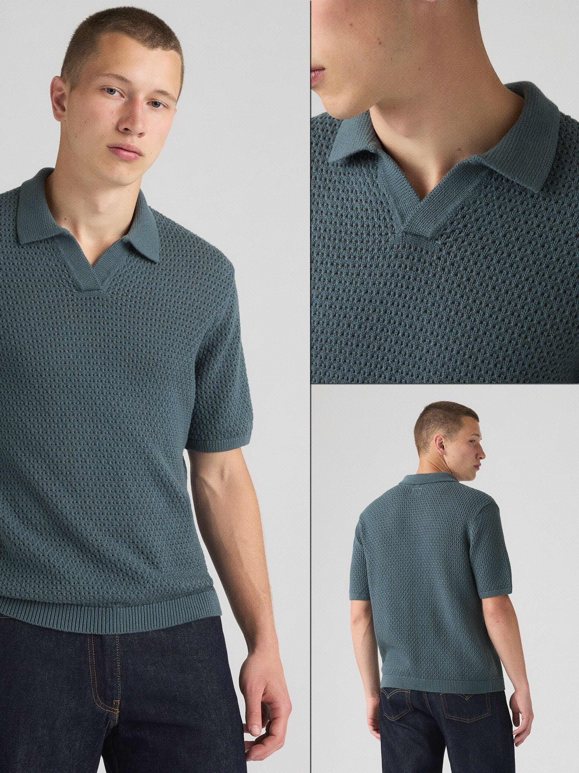 Dillon Open Collar Polo