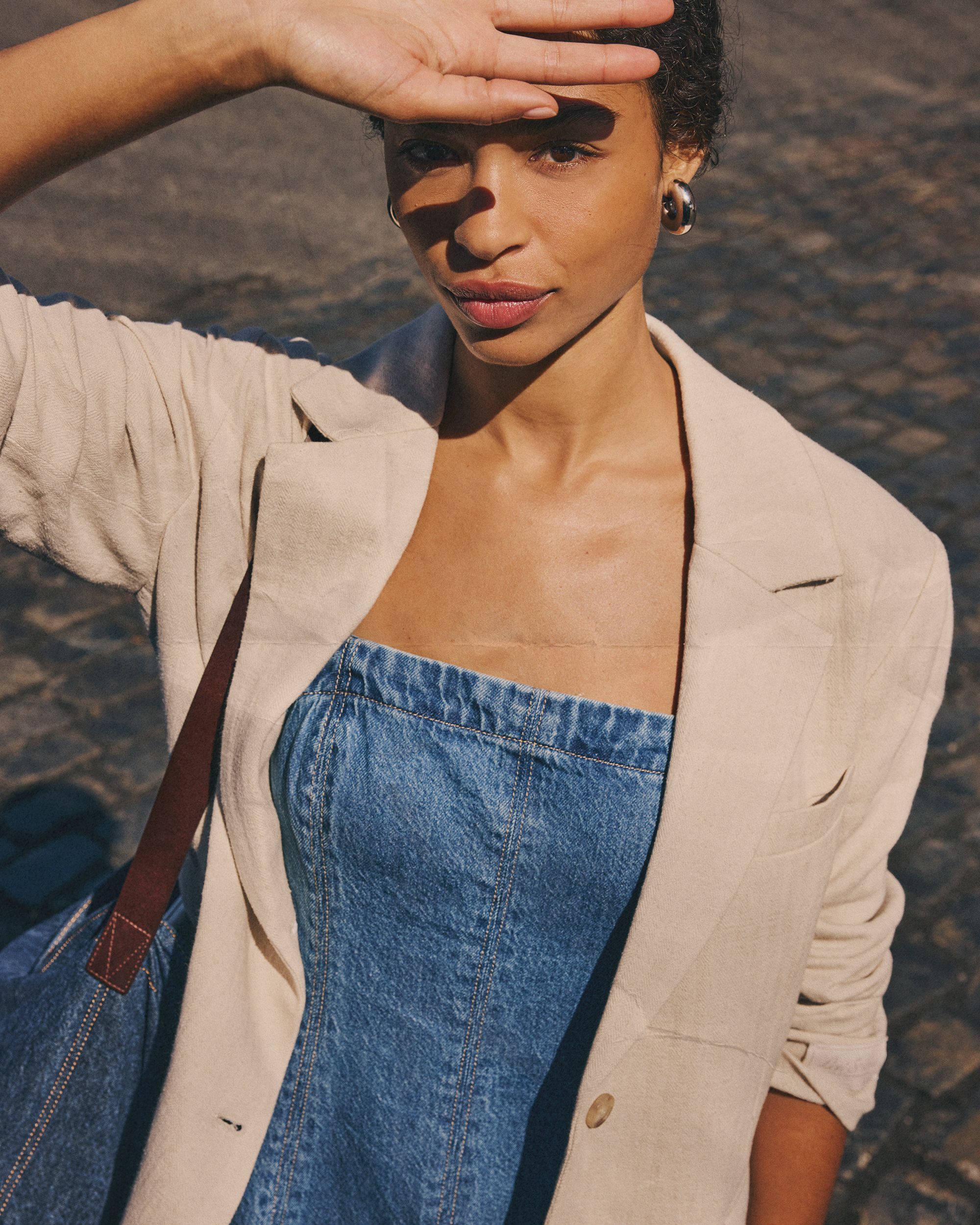 Denim Dress + Blazer