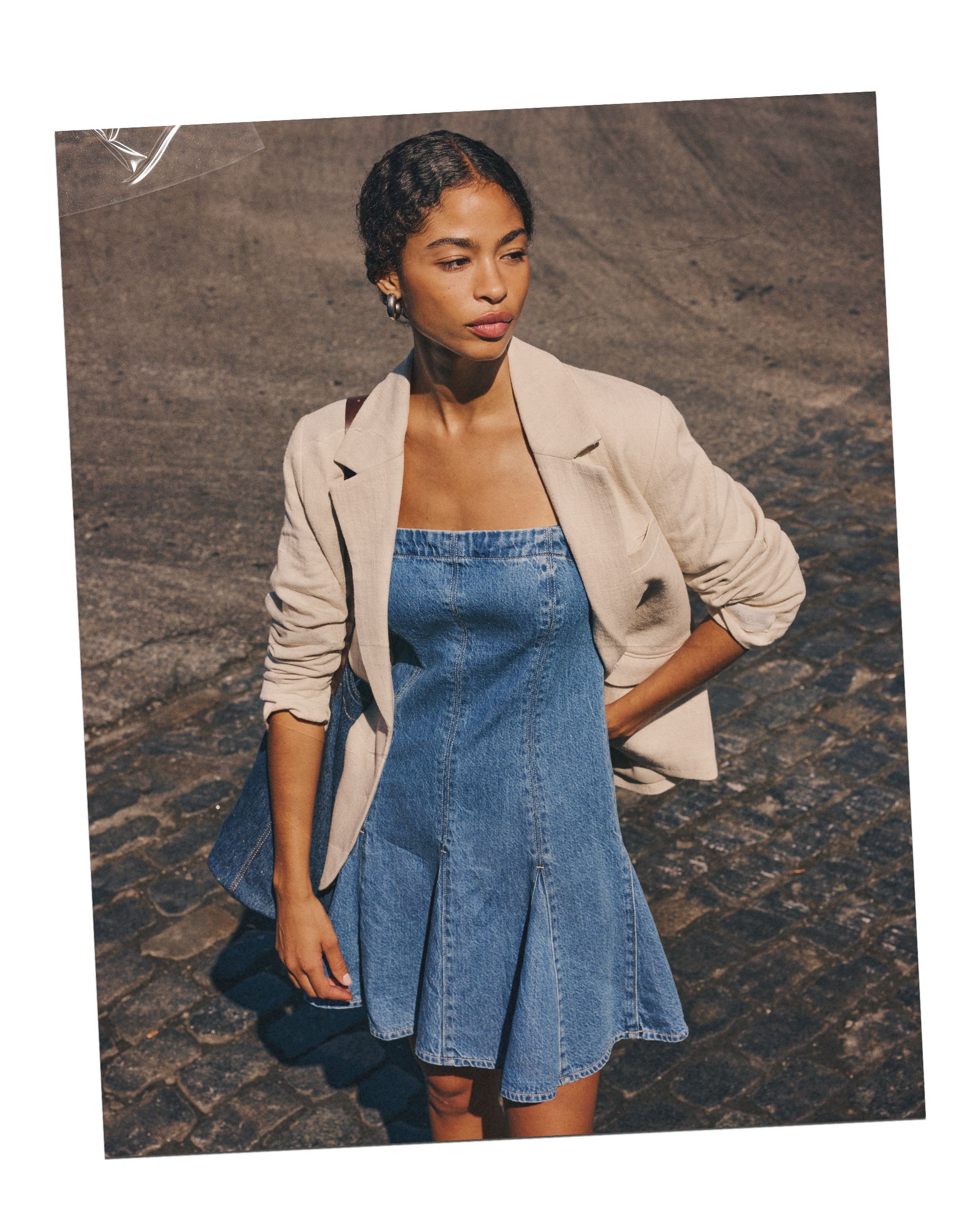 Denim Dress + Blazer