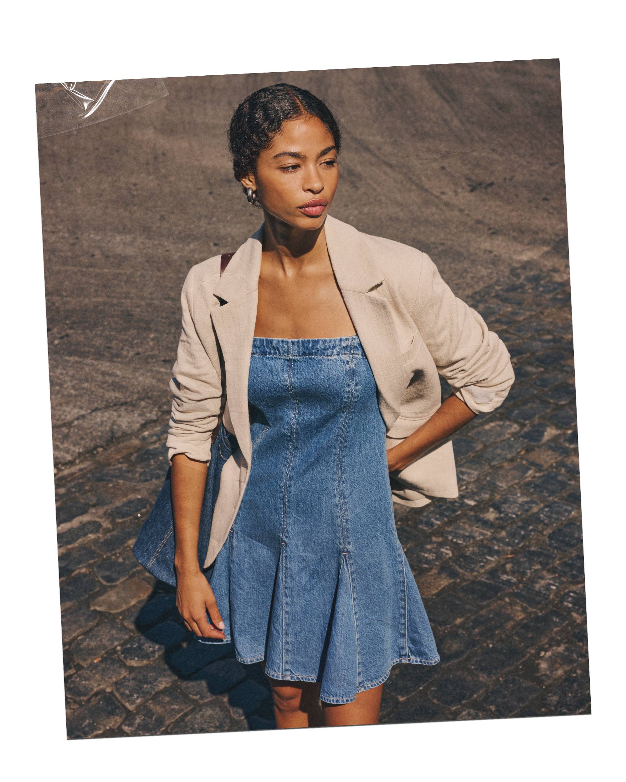 Denim Dress + Blazer