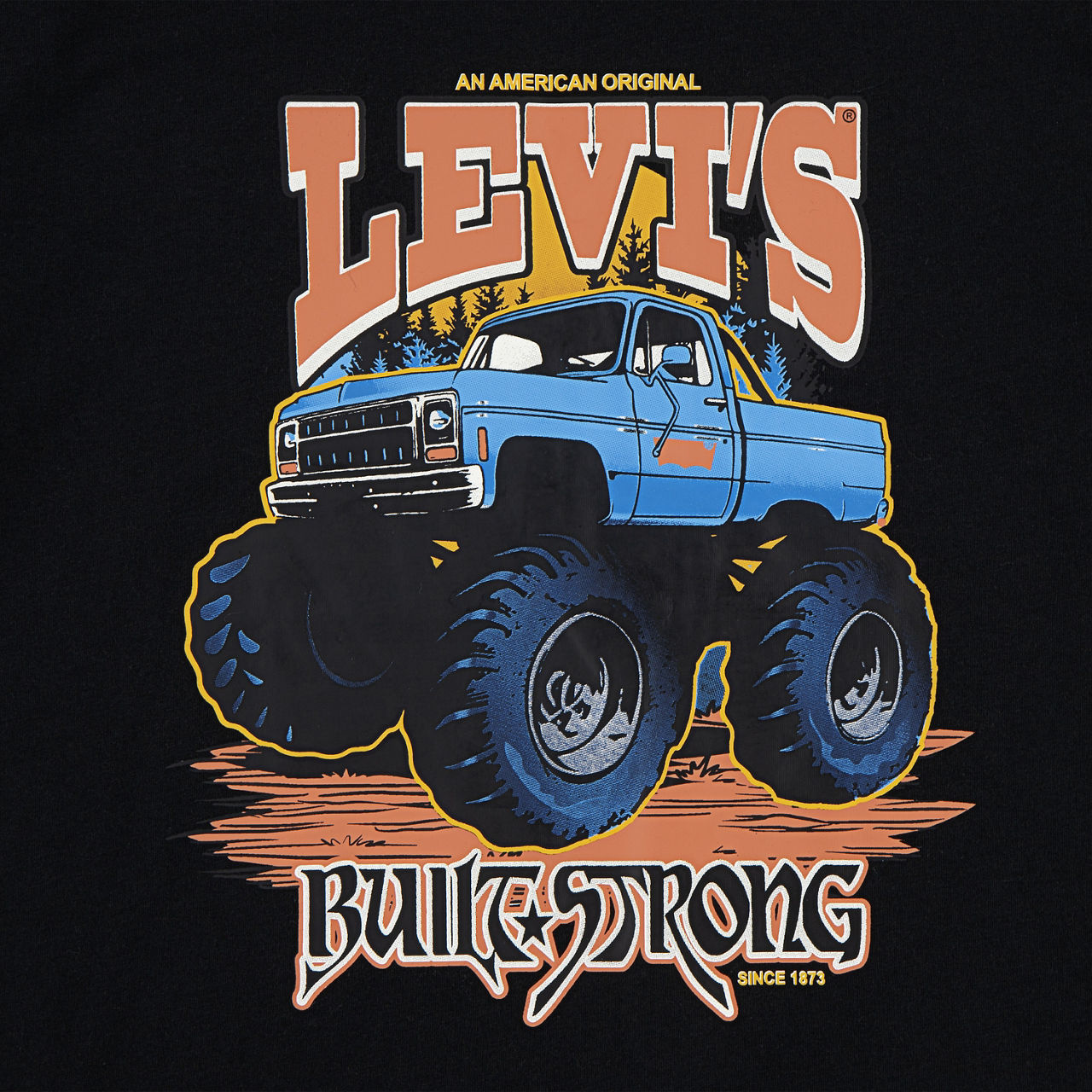 Monster Truck Tee Big Boys S-XL