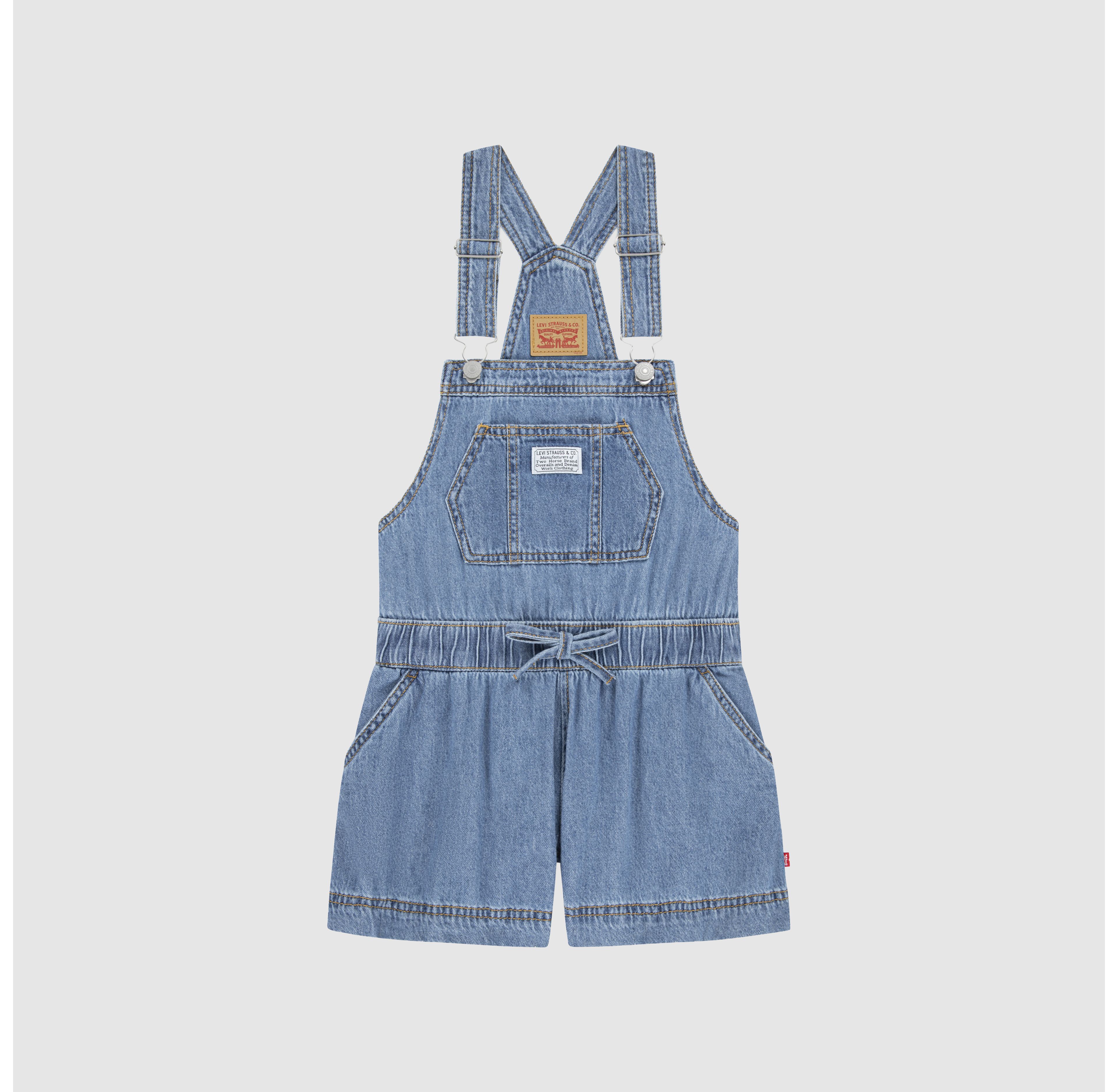 Shortalls With Tie At Waist