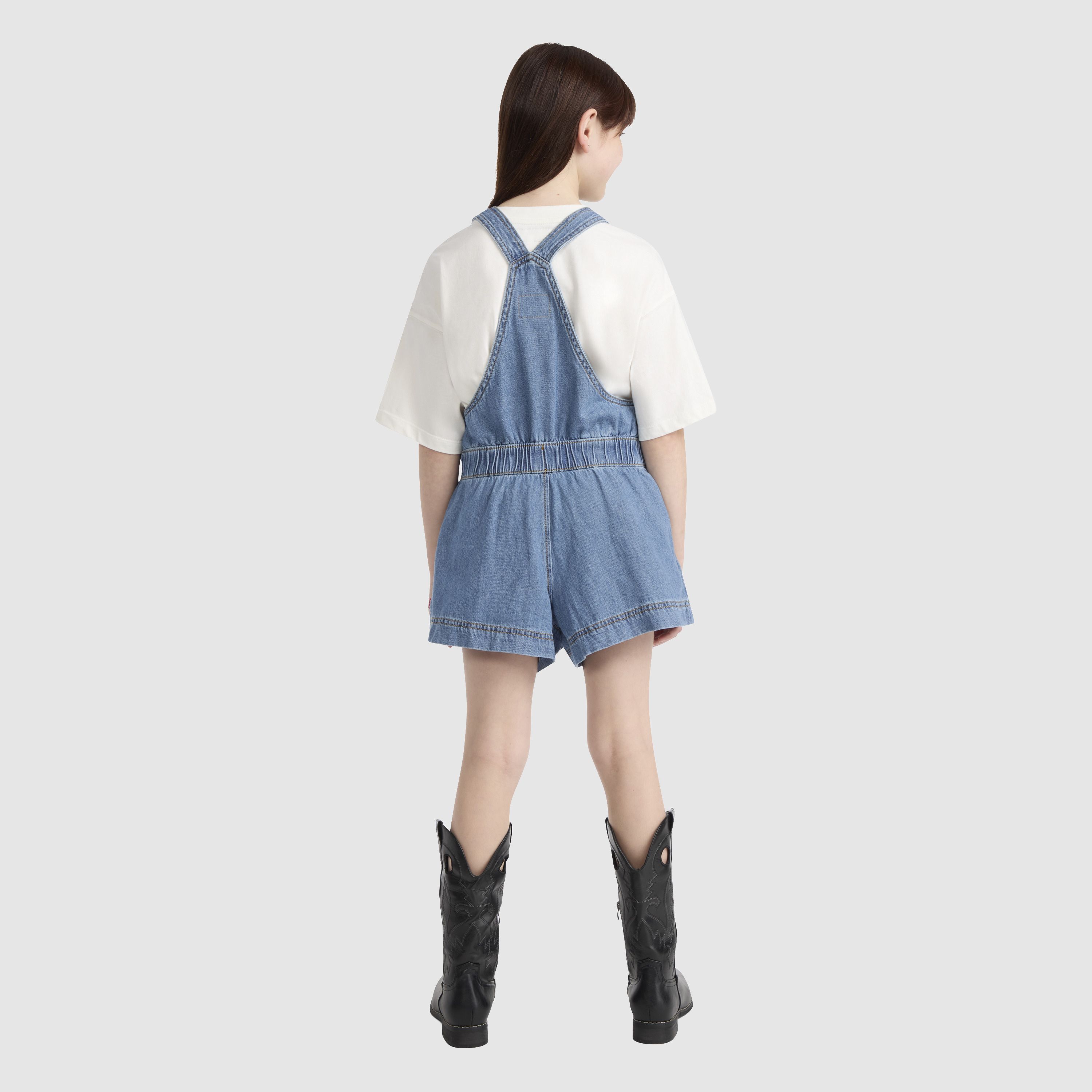 Shortalls With Tie At Waist 3