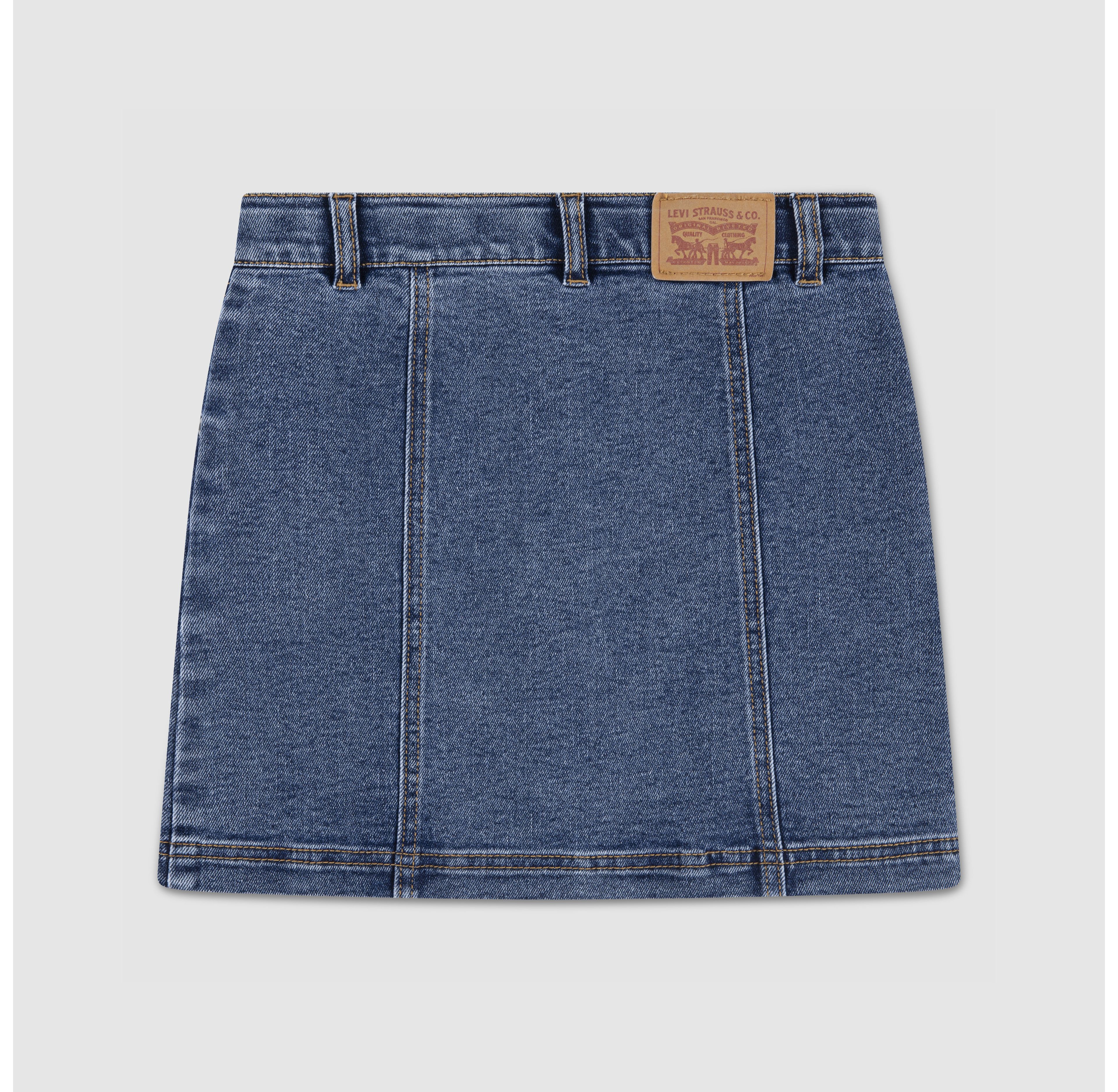 Button Front Skirt Big Girls 8-20