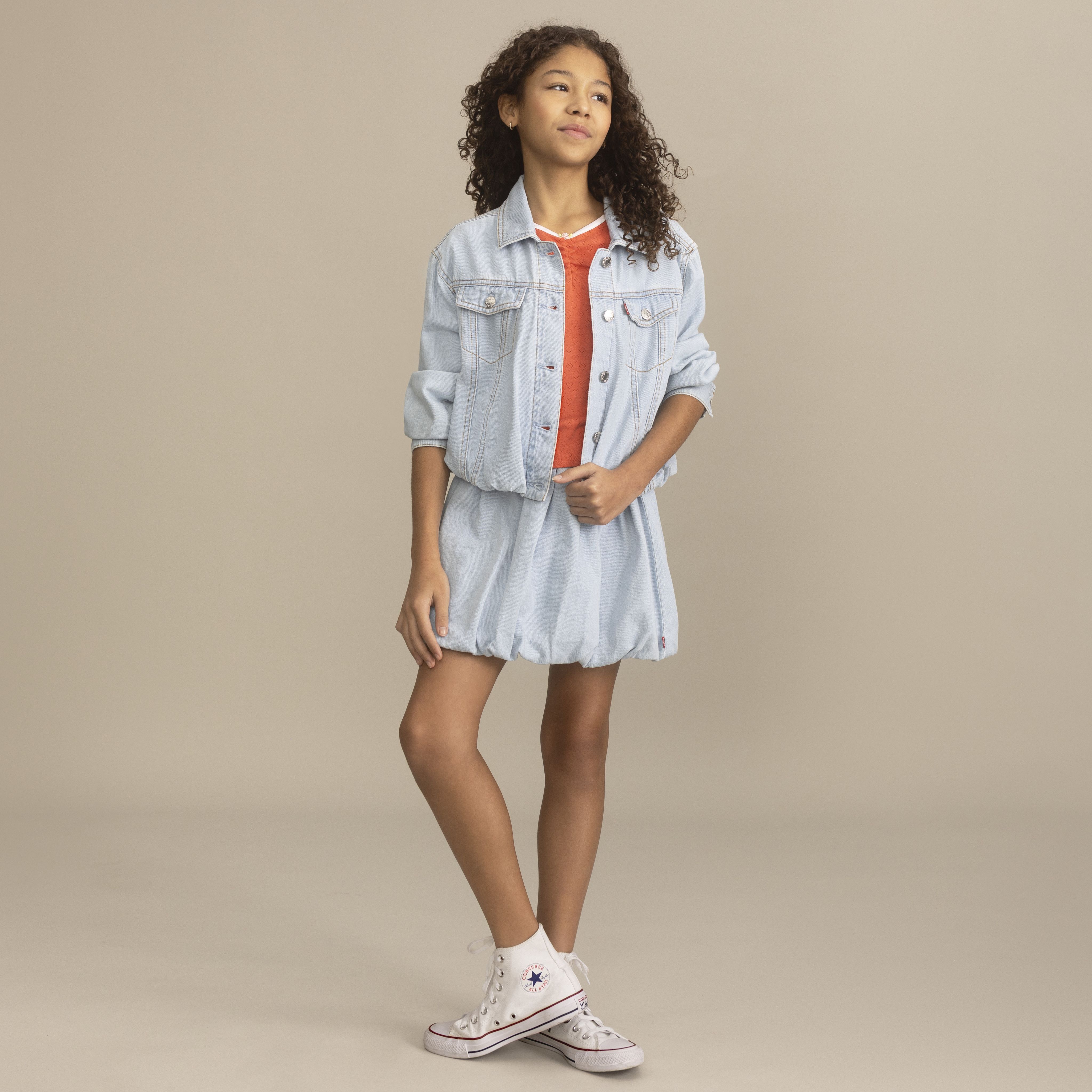 Denim Bubble Skirt 1