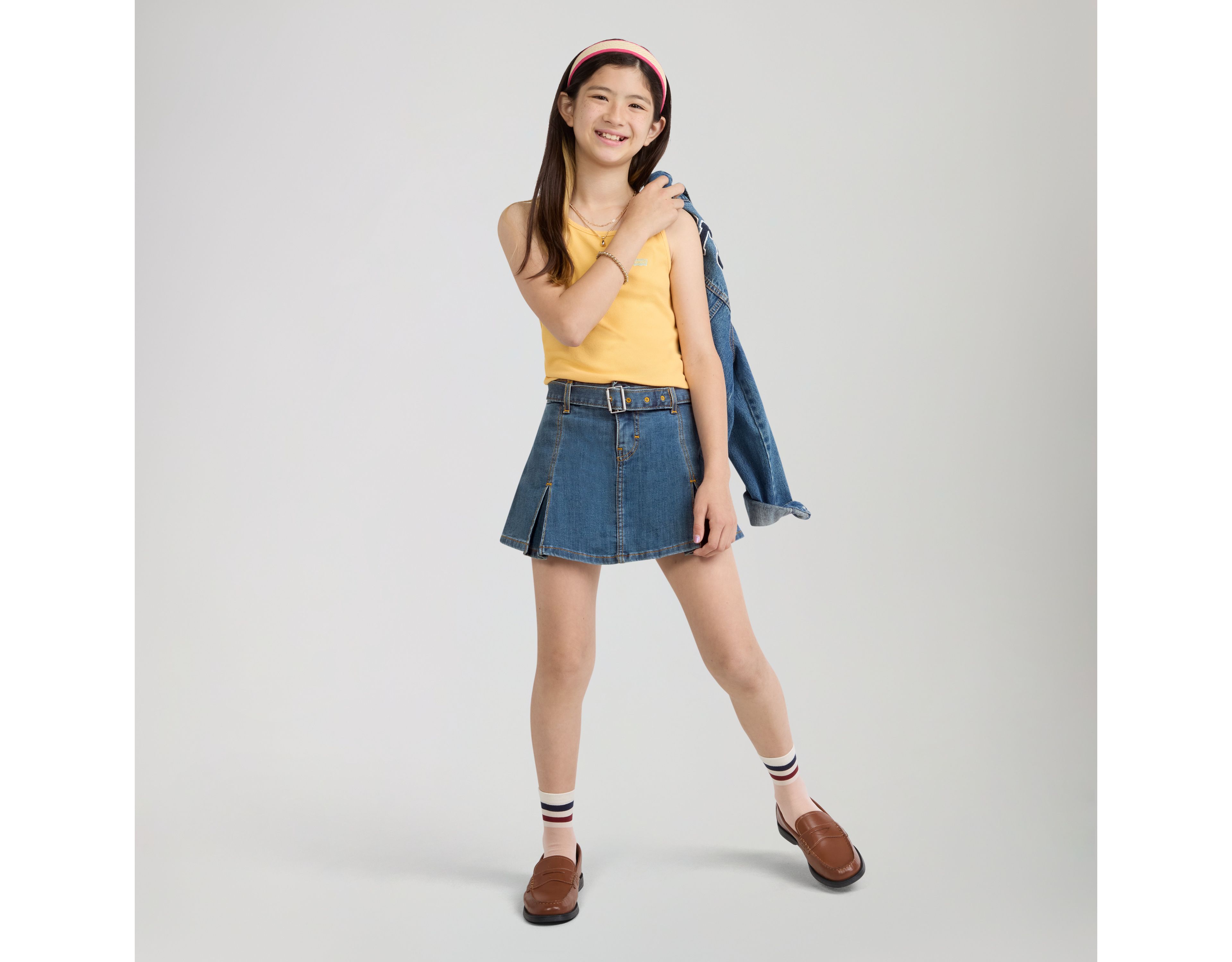 Pleated Skort Big Girls 7-16