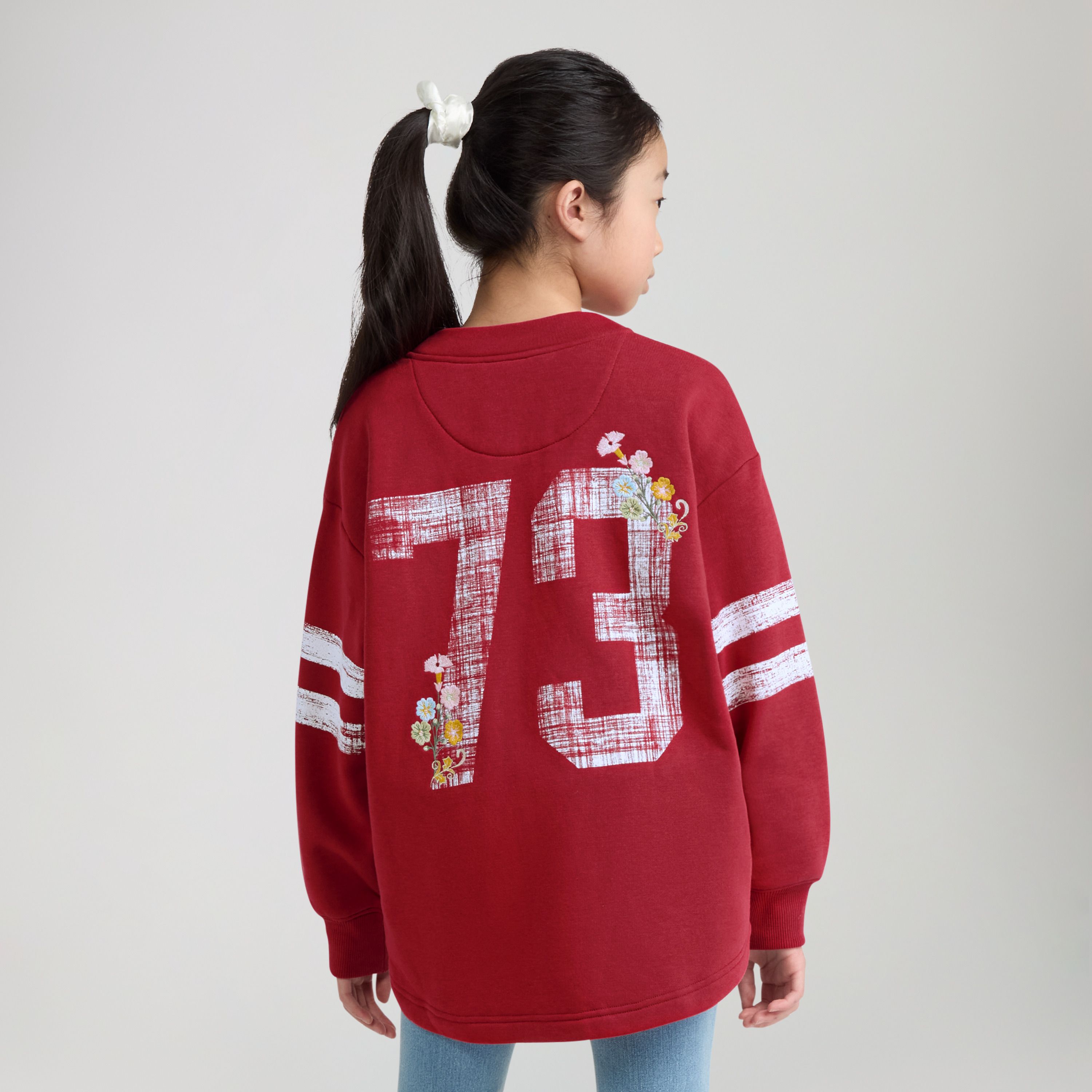 Varsity Fleece Cardigan Big Girls 7-16 3