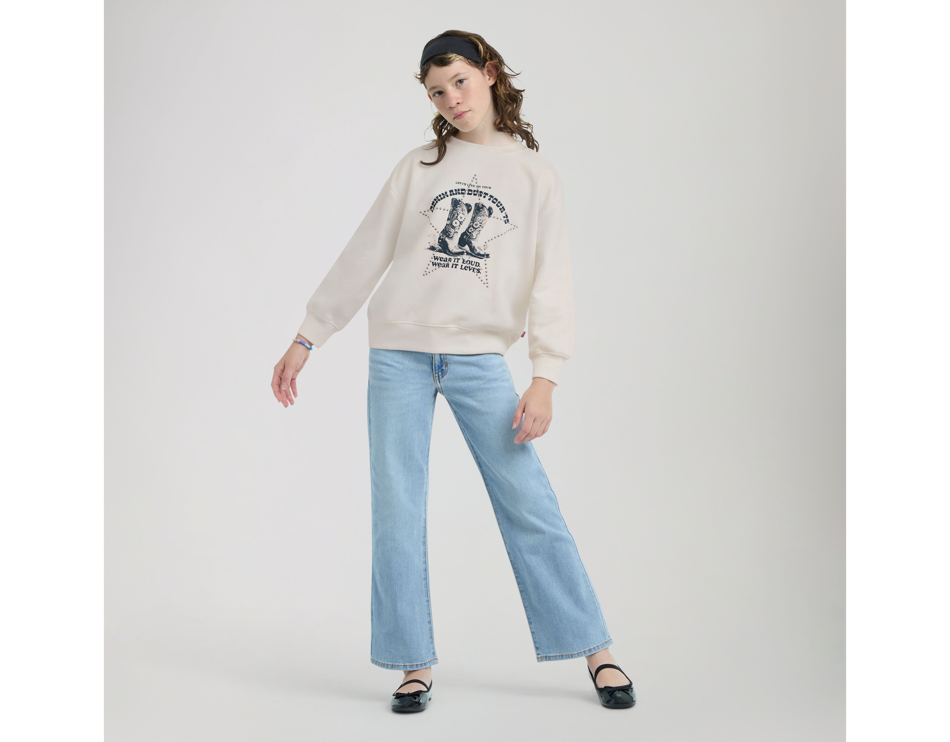 Denim Tour Pullover Big Girls 7-16