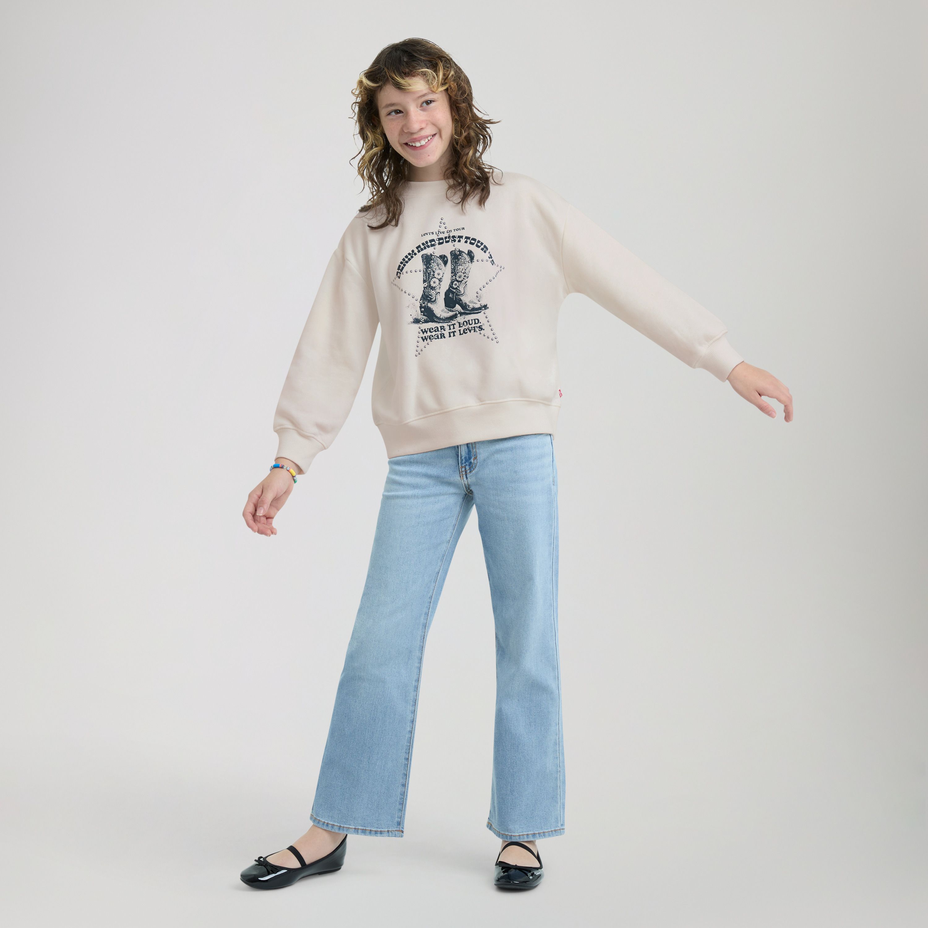Denim Tour Pullover Big Girls 7-16