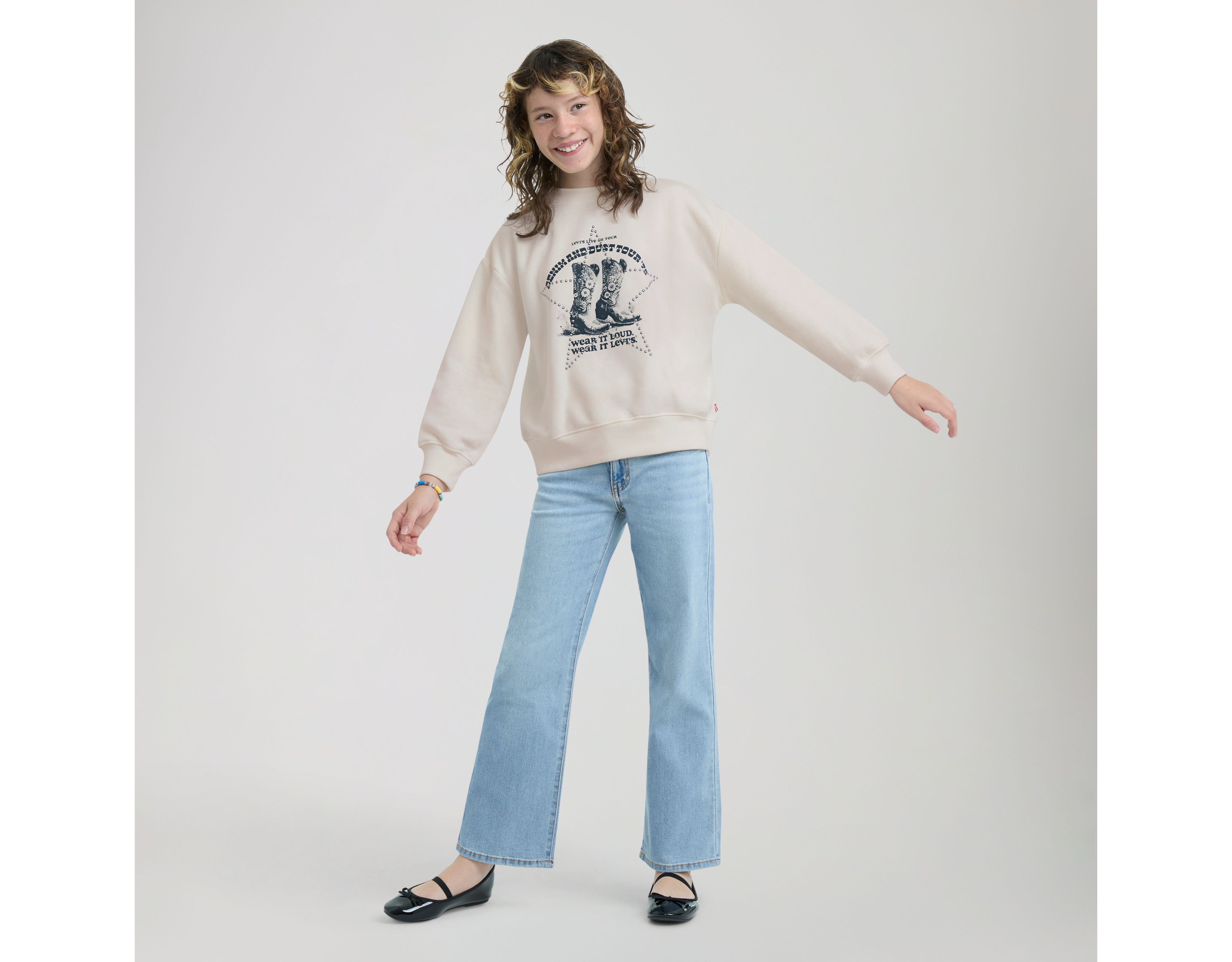 Denim Tour Pullover Big Girls 7-16