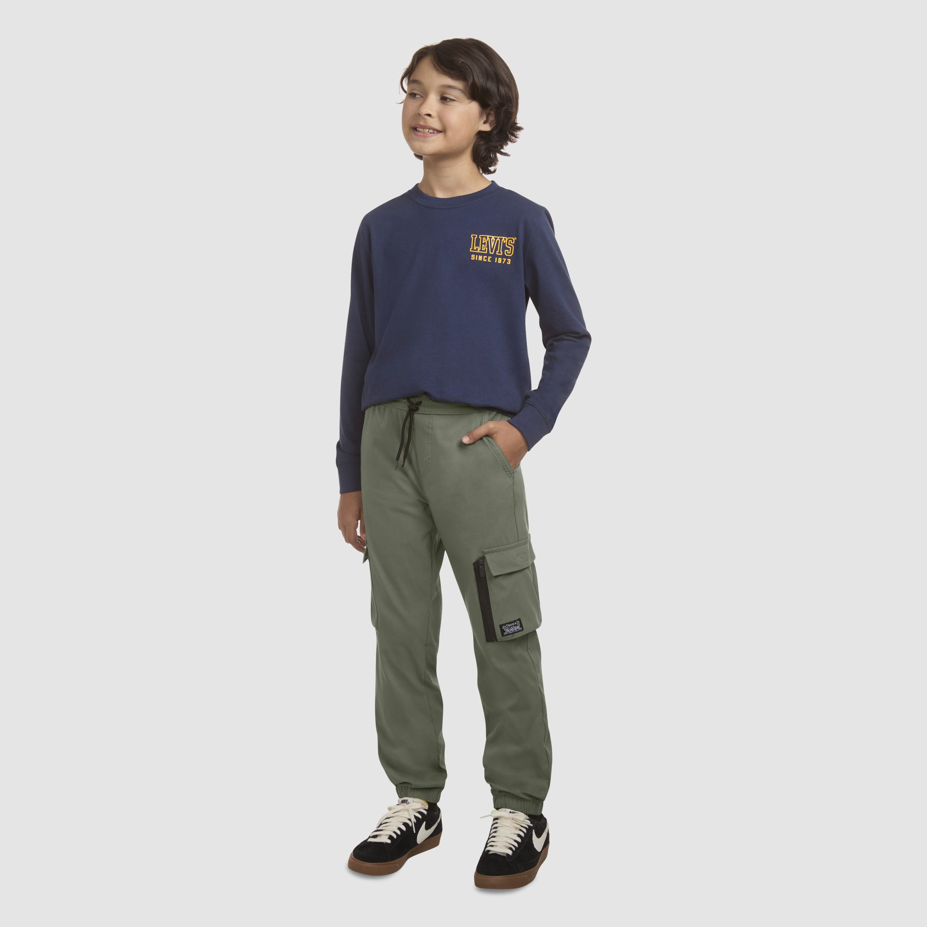 Joggeur seconde peau cargo quotidien Grand garçon P-TG 14