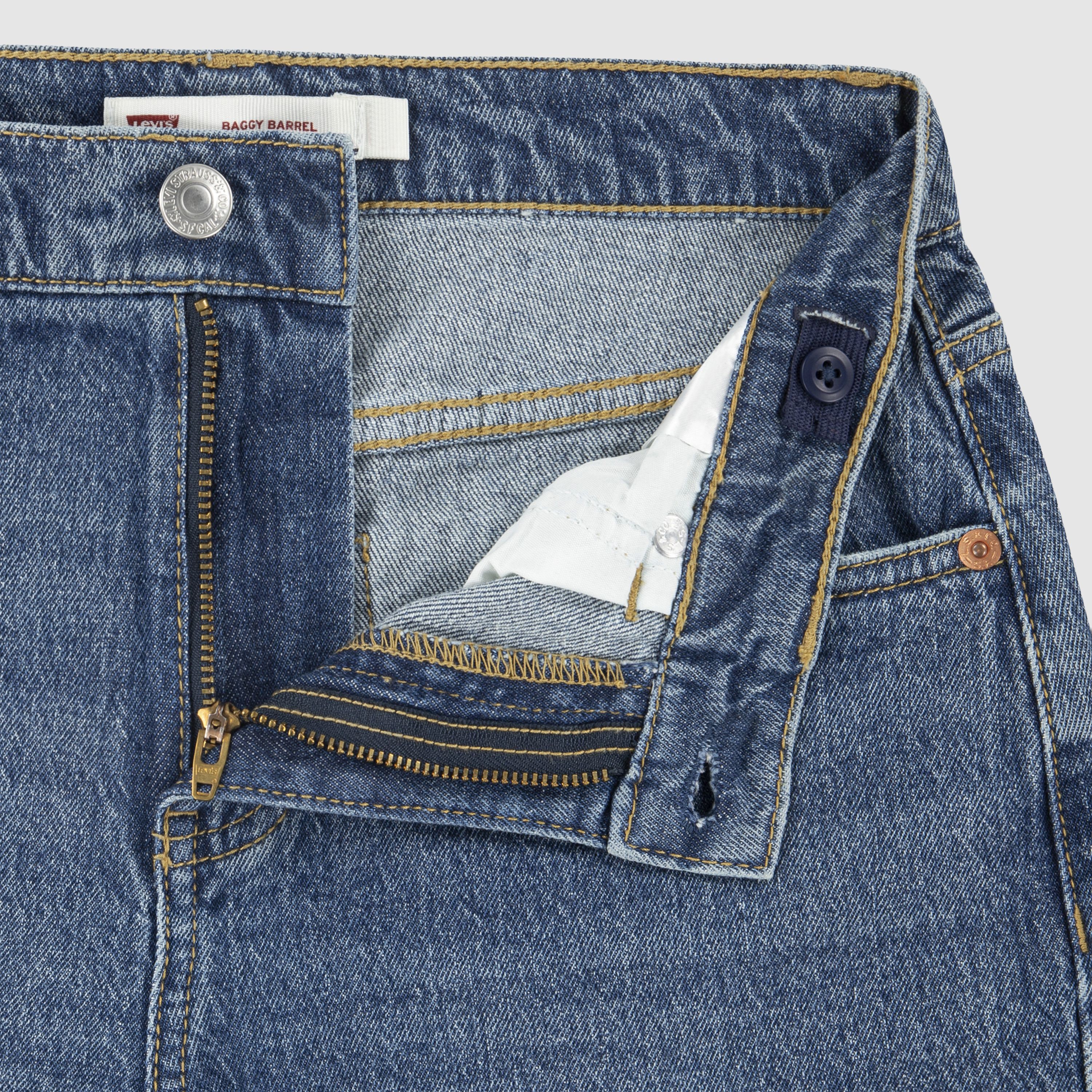 High Rise Baggy Barrel Jeans