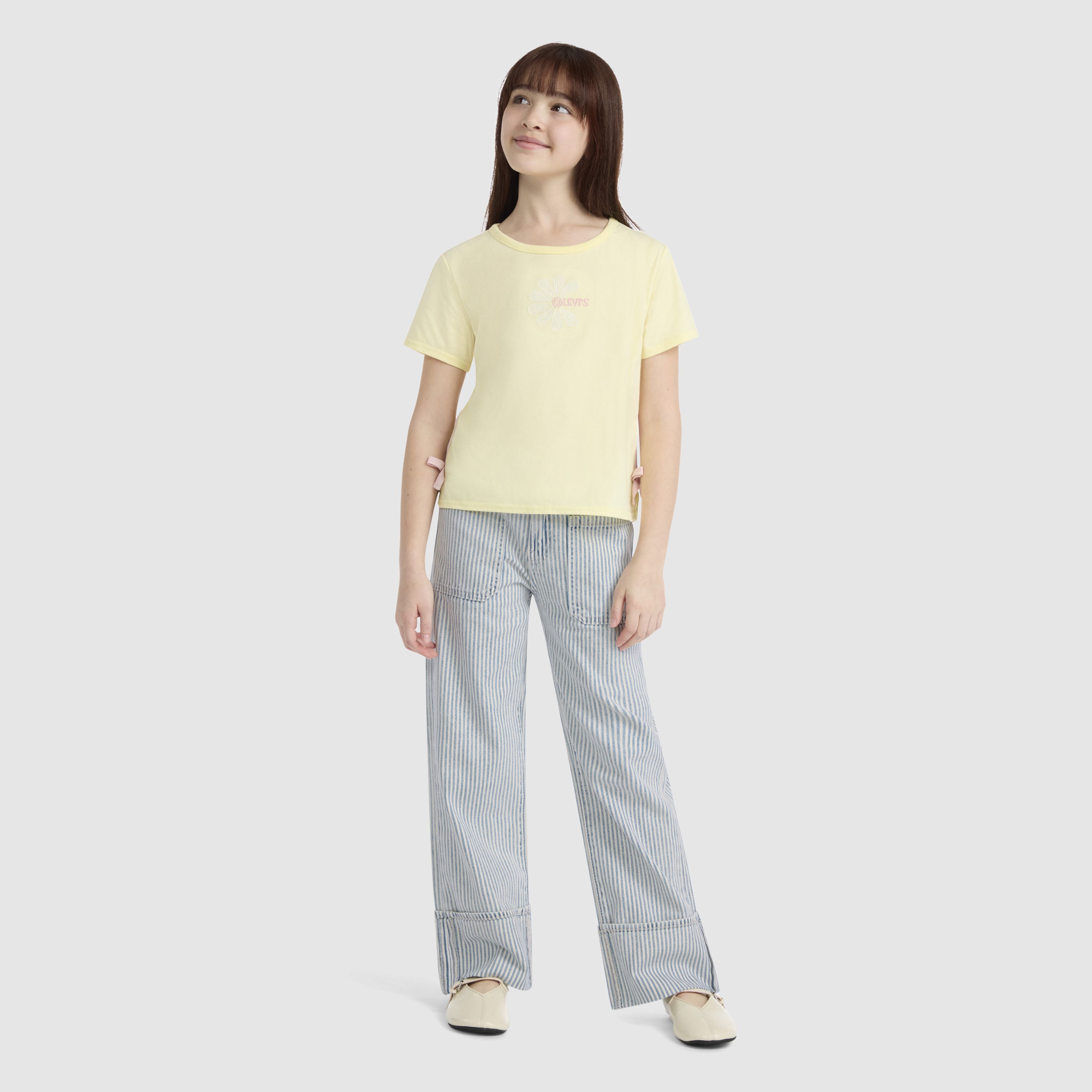 Railroad Stripe Wide Leg Pants 3