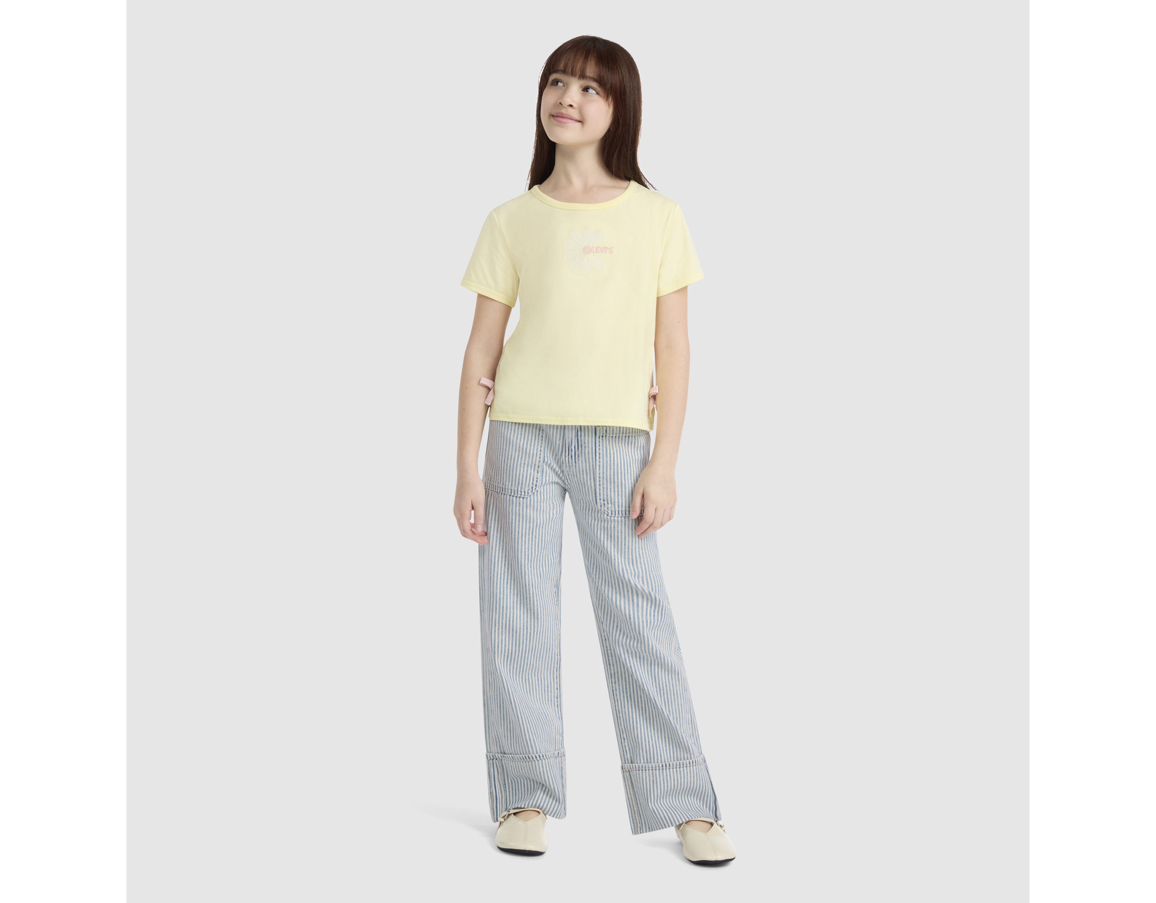 Railroad Stripe Wide Leg Pants