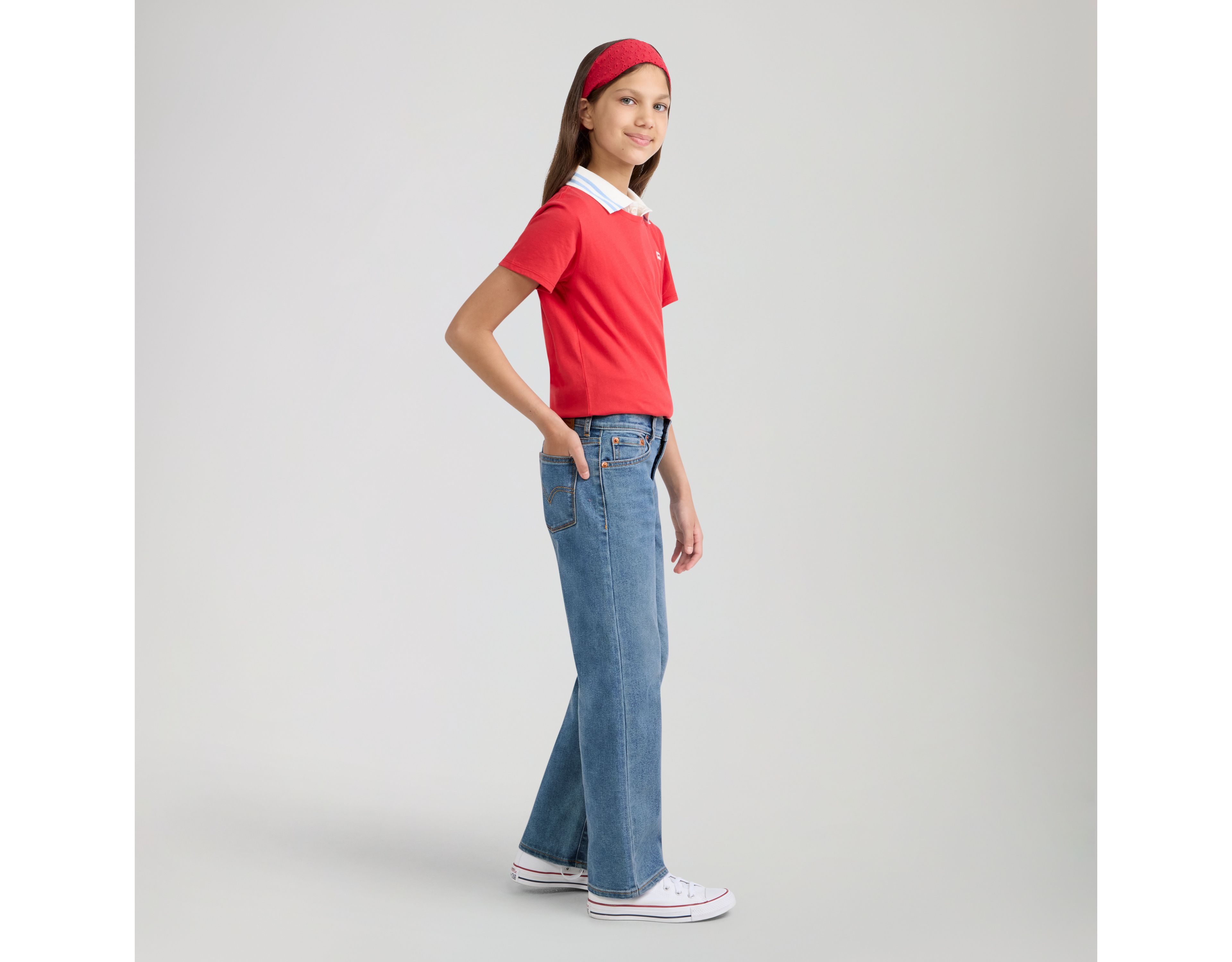 Wide Leg Jeans Big Girls 7-16
