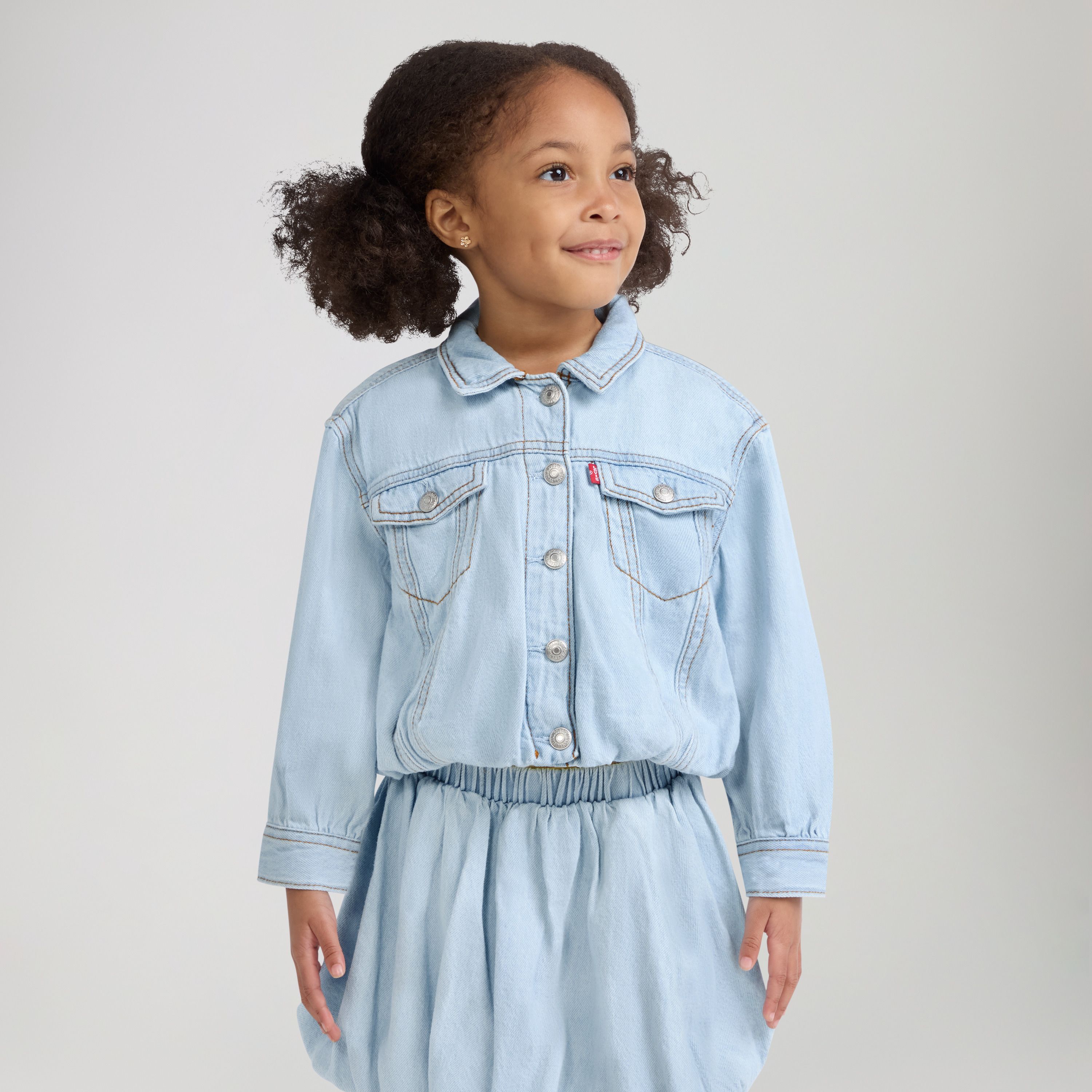 Bubble Denim Toddler 2T-4T Trucker Jacket 4