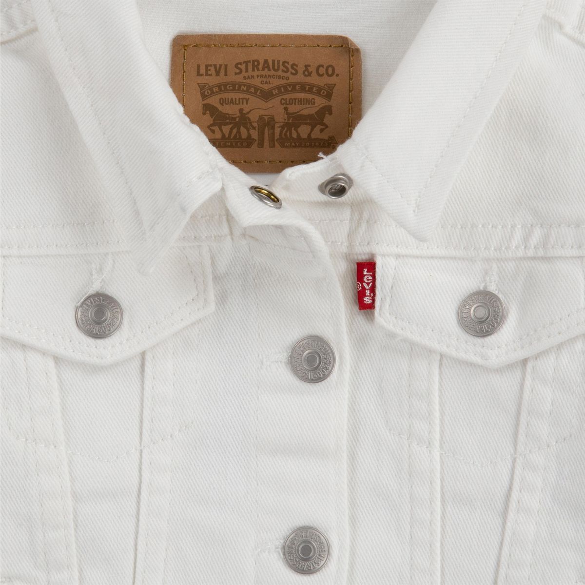 Trucker Jacket Big Girls 7-16 — White