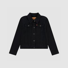Trucker Jacket Big Girls 7-16 — Black 4