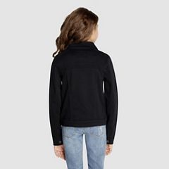 Trucker Jacket Big Girls 7-16 — Black 3