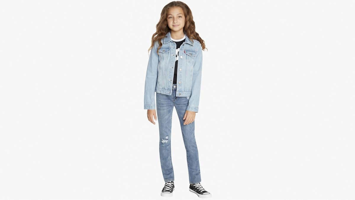 Trucker Jacket Big Girls 7-16 — Alanis - Blue